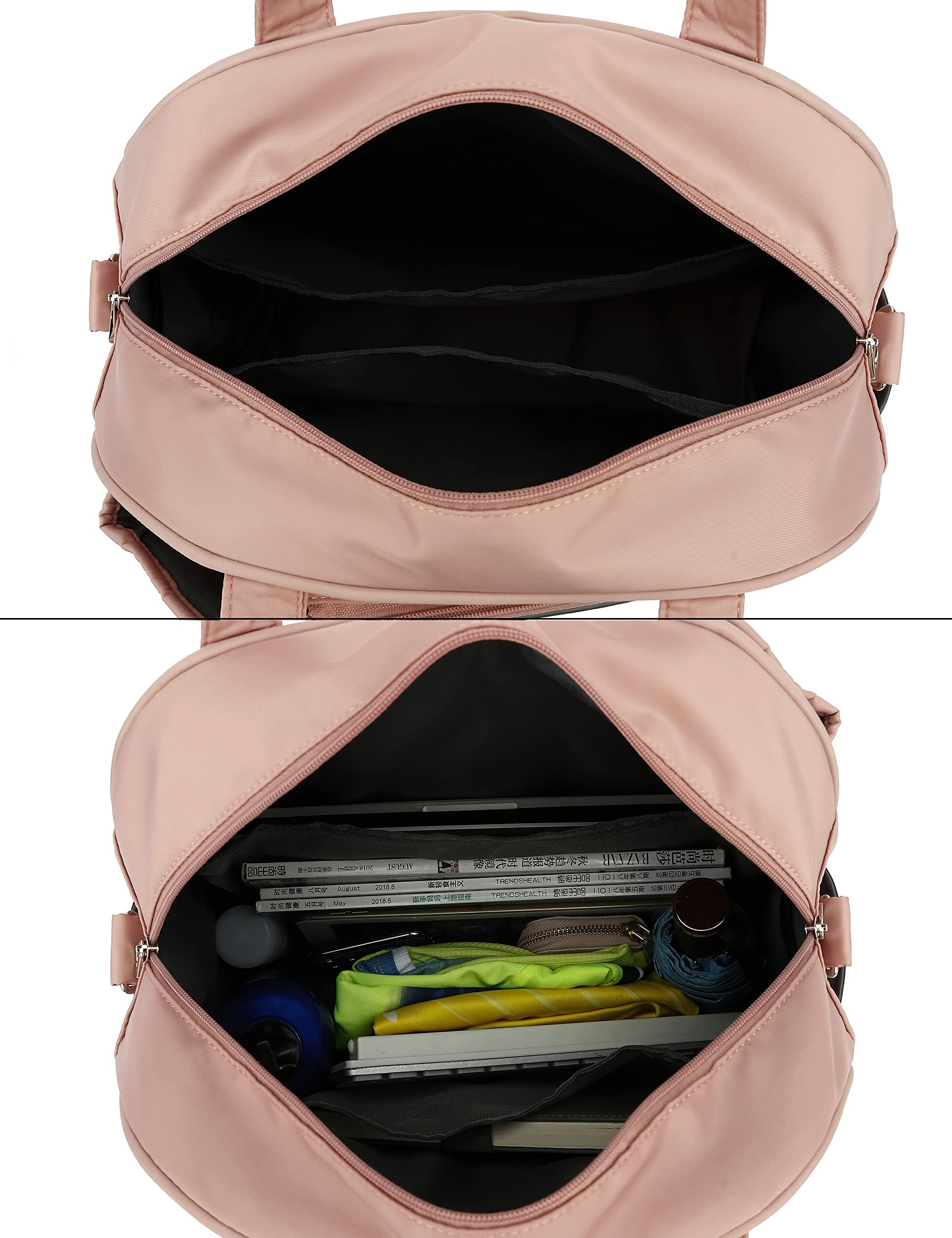 HyRaM Borsa a Tracolla da Tennis da Donna, Grande, Resistente all'Acqua, per Racchette da Tennis, Pickleball e Badminton (Rosa)