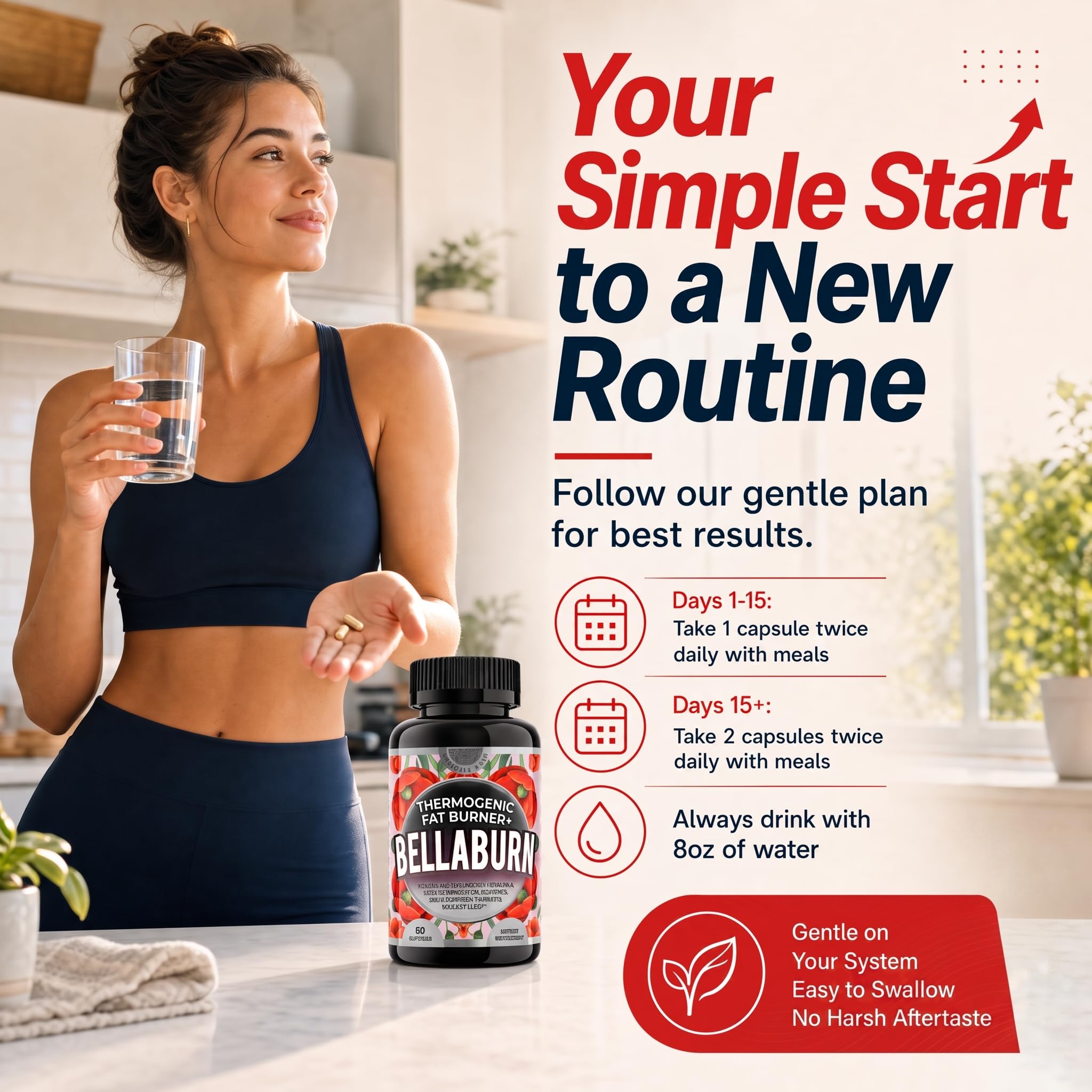 Thermogenic Fat Burner for Women | Belly Fat Burner, Metabolism, Appetite Suppressant, Bloating Support Supplement | CLA, Chromium, Garcinia, Cinnamon | USA Made, 3rd Party Tested | 90 Capsules — Amazon image 6
