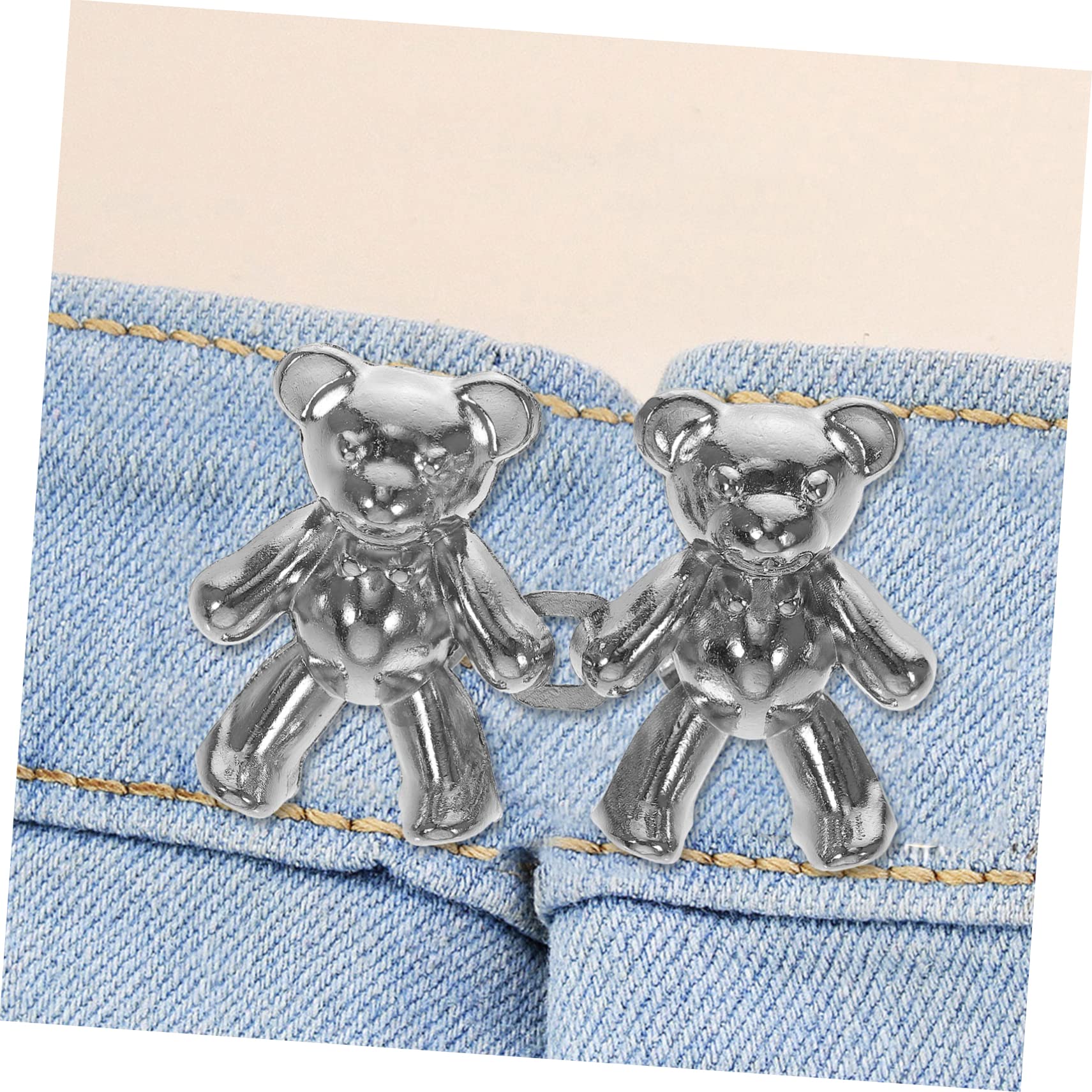20paia Titolo Di Bottoni Regolabili Per Pantaloni Fissatori Per Jeans Chiusura Clip Per Vita Design Elegante e Pratico