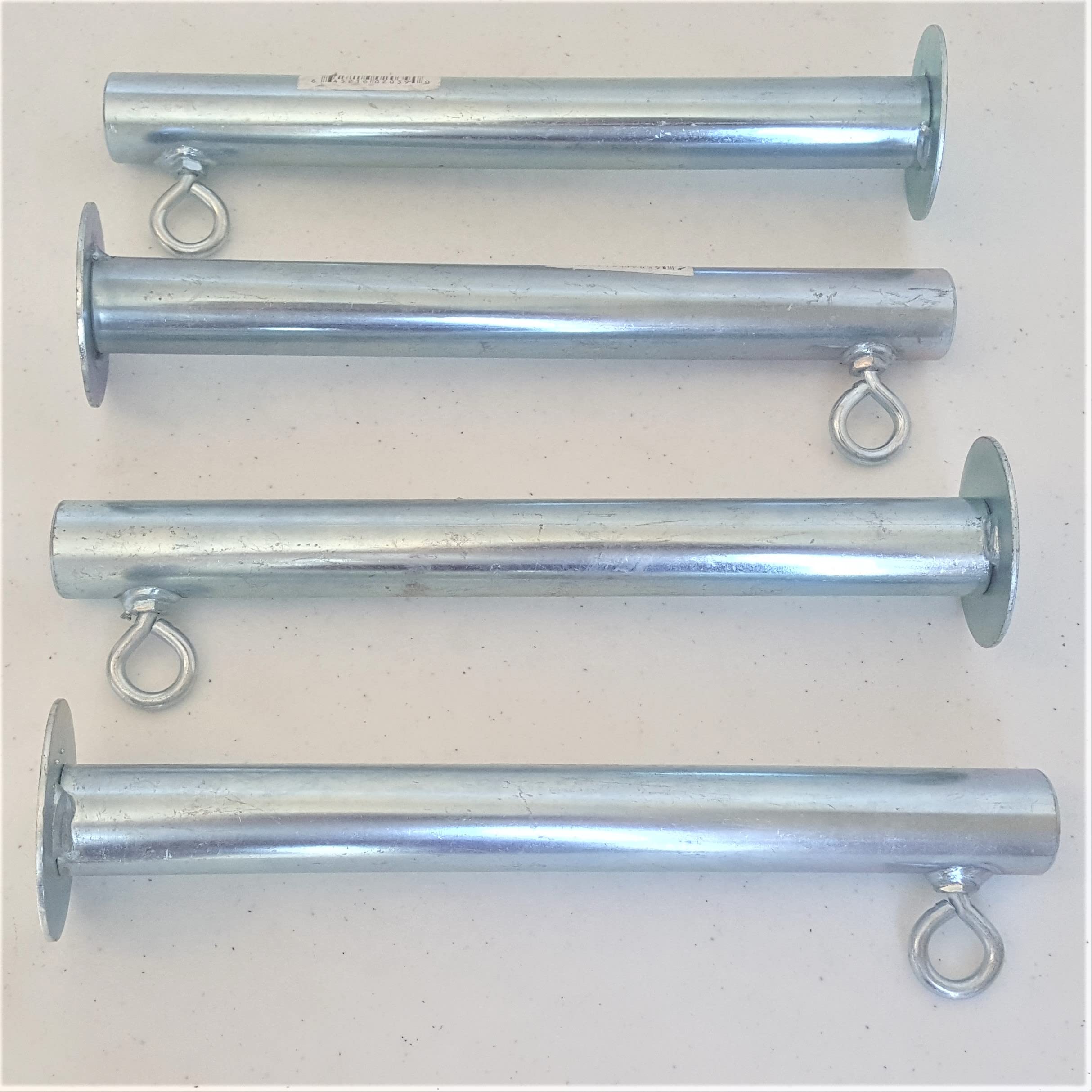 4pcs 1 3/8" Heavy Duty 10" Long Cement Foot Pad for Canopy Concrete Carport Patio (FVCW)