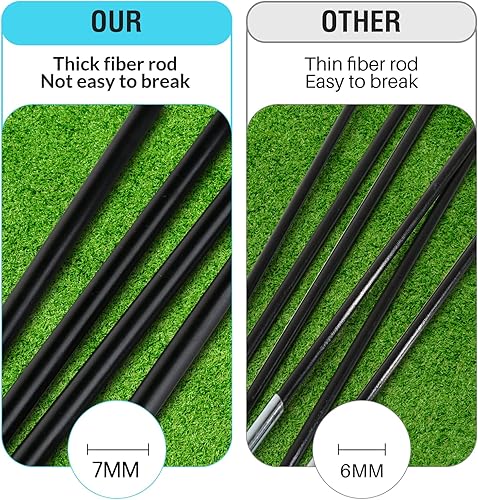 Miniatura 5 de WEKEFON Juego de 2 redes de fútbol para niños de 2  Tamaño 2.9 x 2.4 pies portátil Pop Up práctica mini porterías de fútbol con funda de transporte,