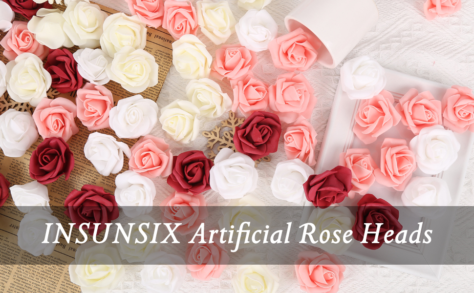 Amazon.com: INSUNSIX Artificial Roses,200PCS Foam Roses 1.97in