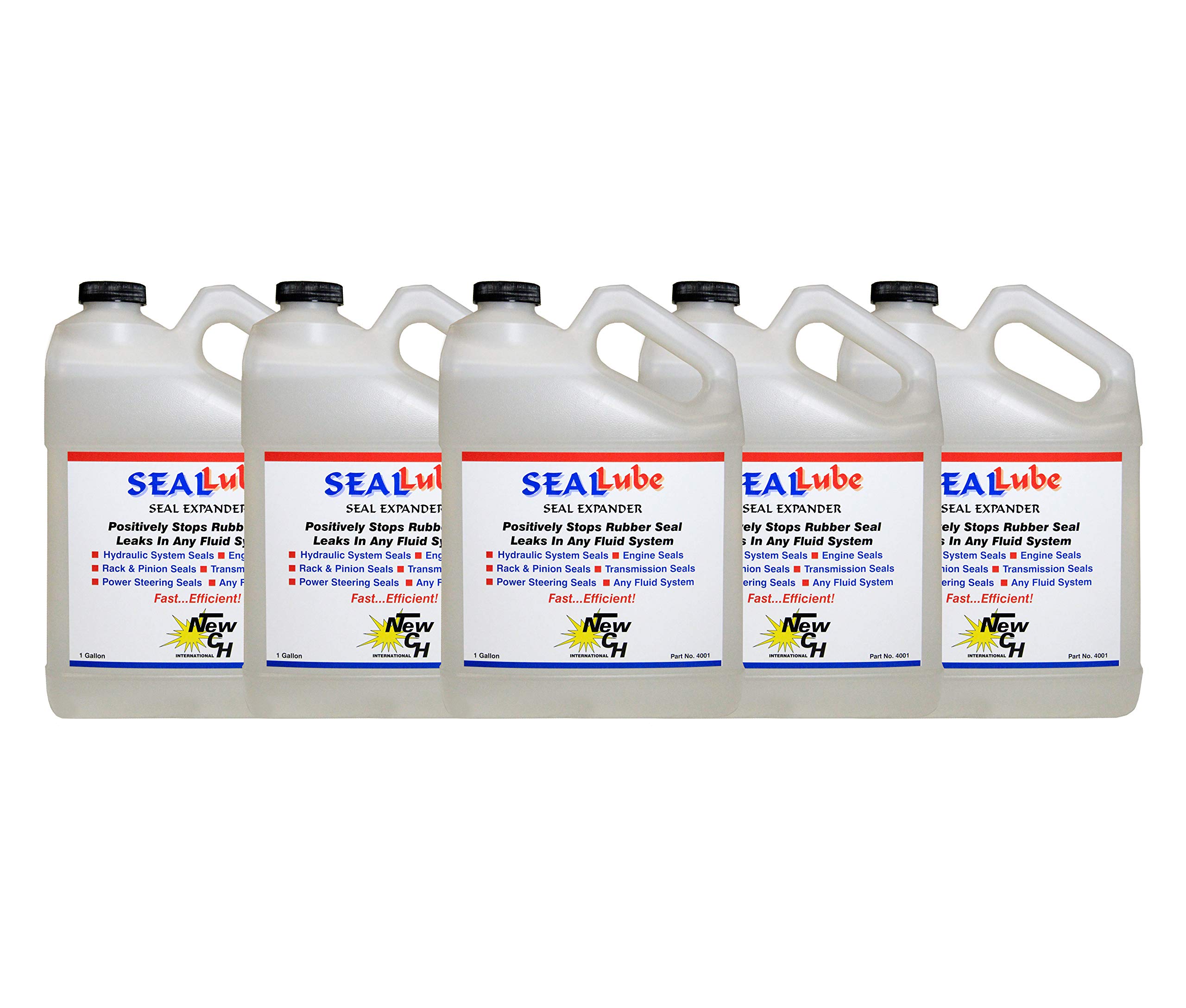 SealLube - Stops Leaks: Gasoline Engines, Diesel Engines, Automatic Transmissions, Manual Transmissions, Power Steering, Rack and Pinion, Differentials and Hydraulic Systems - 5 Gallons