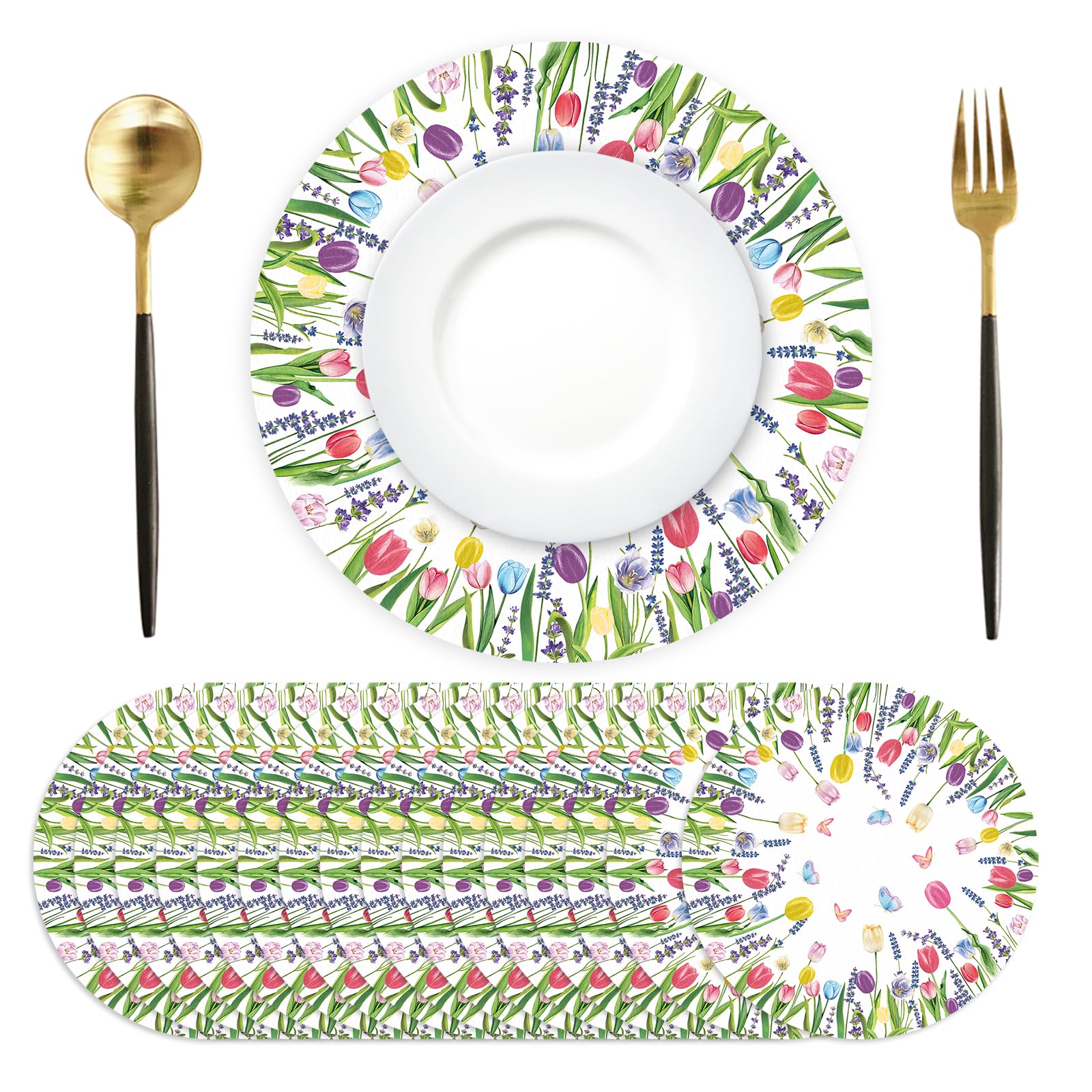 Set de table jetables papier pour protéger la table de dîner sans corvée de nettoyage
