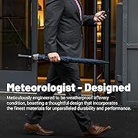 Vista 6 de Weatherman Paraguas Pliegues de honor Paraguas resistente, resistente y grande Paraguas resistente al viento resistente a vientos de hasta 55 MPH