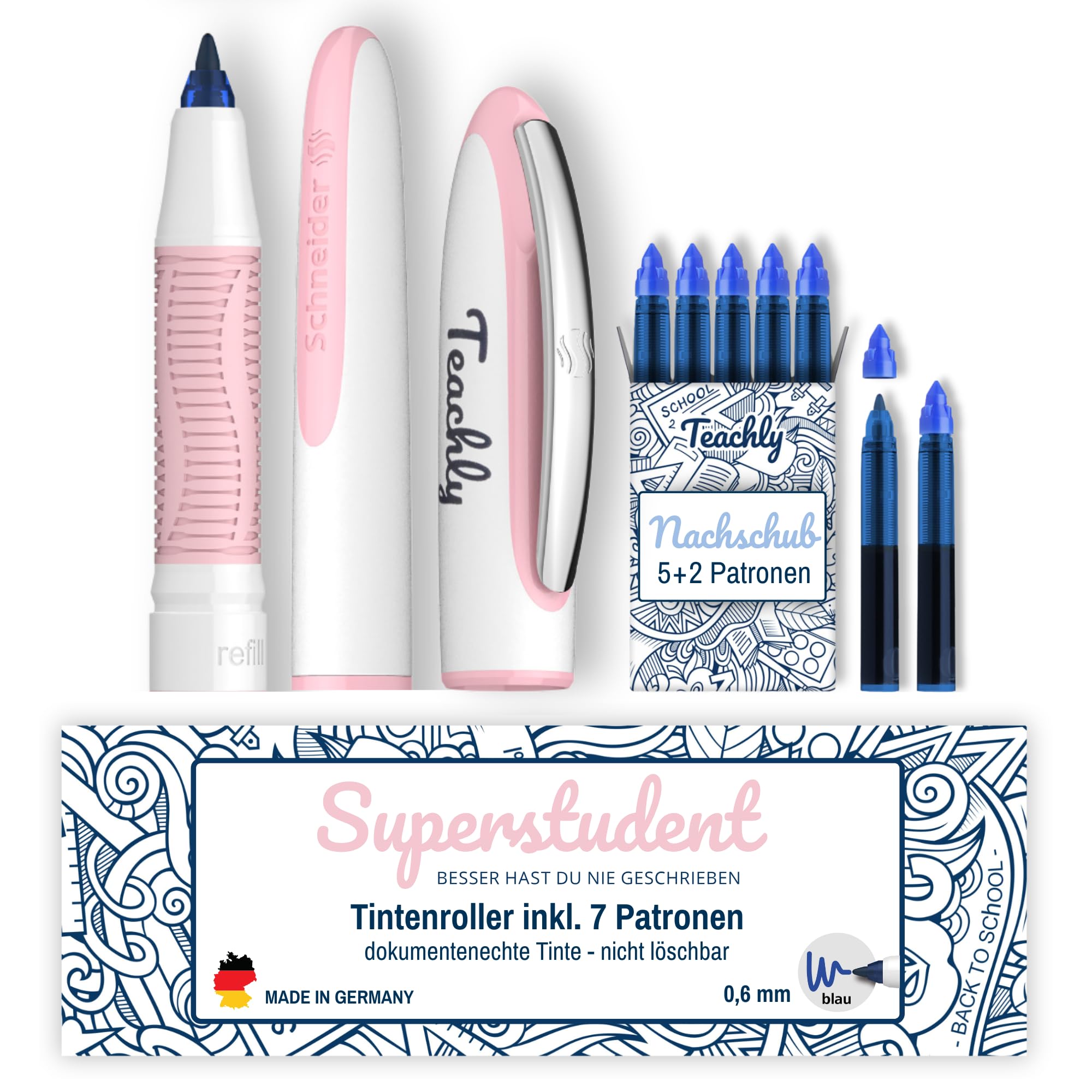 Jojofuny 48 Stück Gelstift Minen Set - Bunte Ersatzminen Mit Glitzer