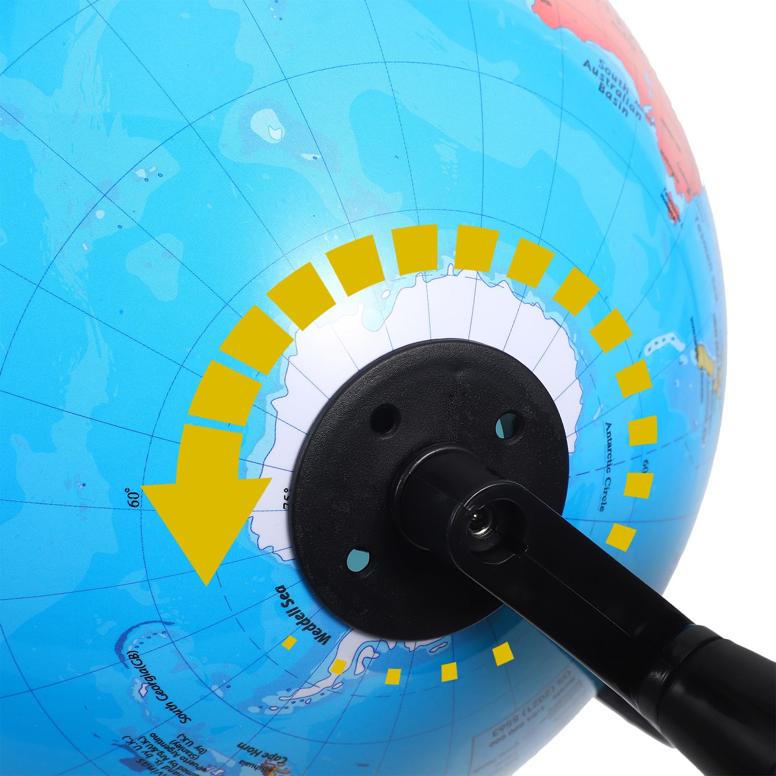 PACKOVE Mappamondo Interattivo Educativo per Ragazzo Ragazza e Adulti con Design Interattivo e Dimensioni Adatte, Realizzato in Plastico per Casa e Scrivania