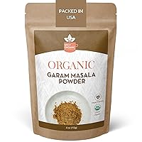 Vista 1 de SPICY ORGANIC Garam Masala - Mezcla de especias indias con cardamomo, canela y clavo de olor, todo natural, sin OMG, kosher, vegano, condimento