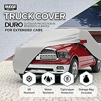 Vista 2 de Budge Duro - Funda para camioneta de 3 capas con protección UV, resistente al agua y al polvo para exteriores, compatible con camionetas de cabina