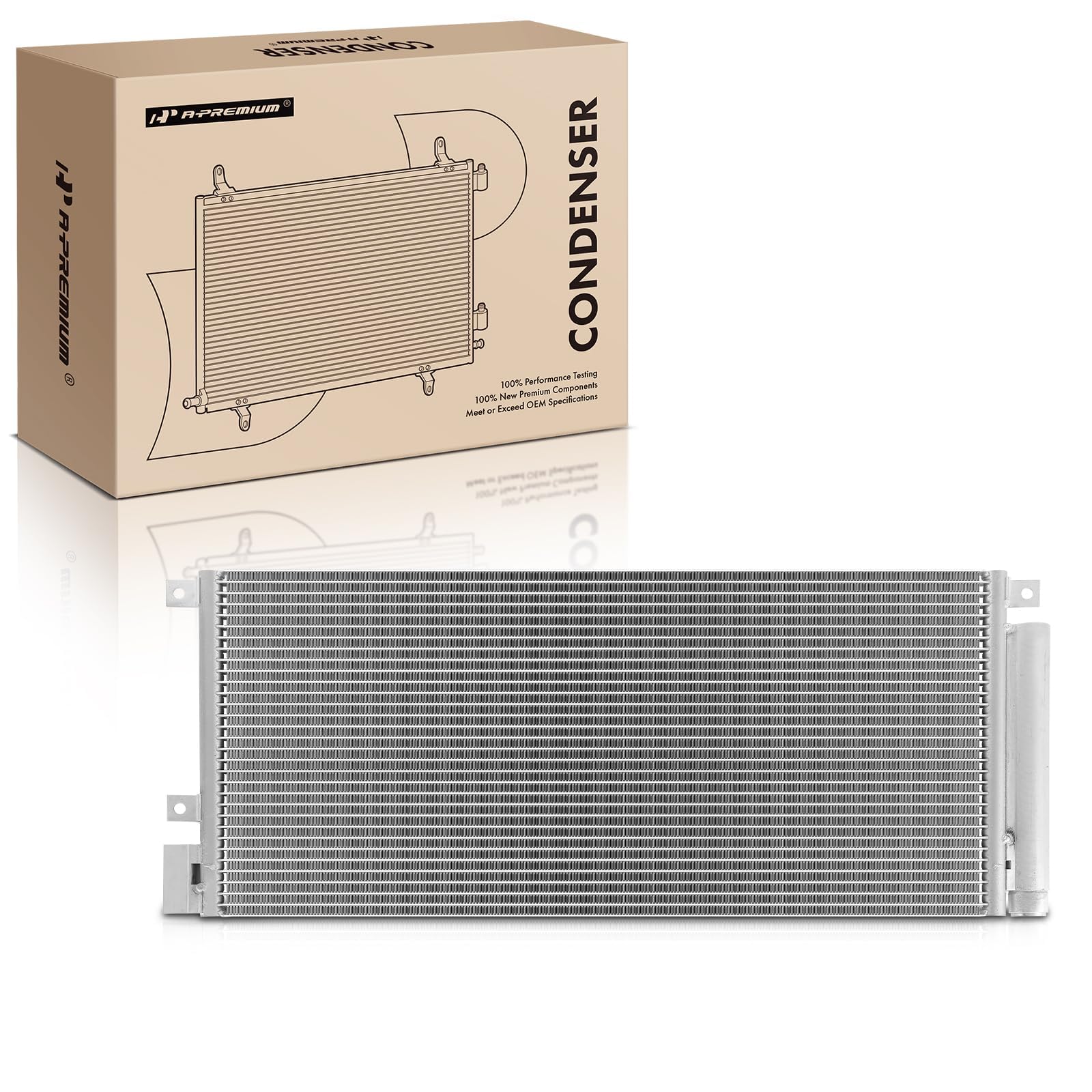 a-premium air conditioning a/c condenser compatible with buick encore 2013-2014 & chevrolet trax 2015-2016, 1.4l 1.8l, replace# 4252, 95026328