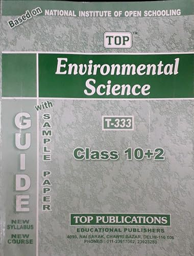 Based on NIOS Top Environmental science(EVS) T-333 Class-12 Guide with Sample Papers For 2020. Exam