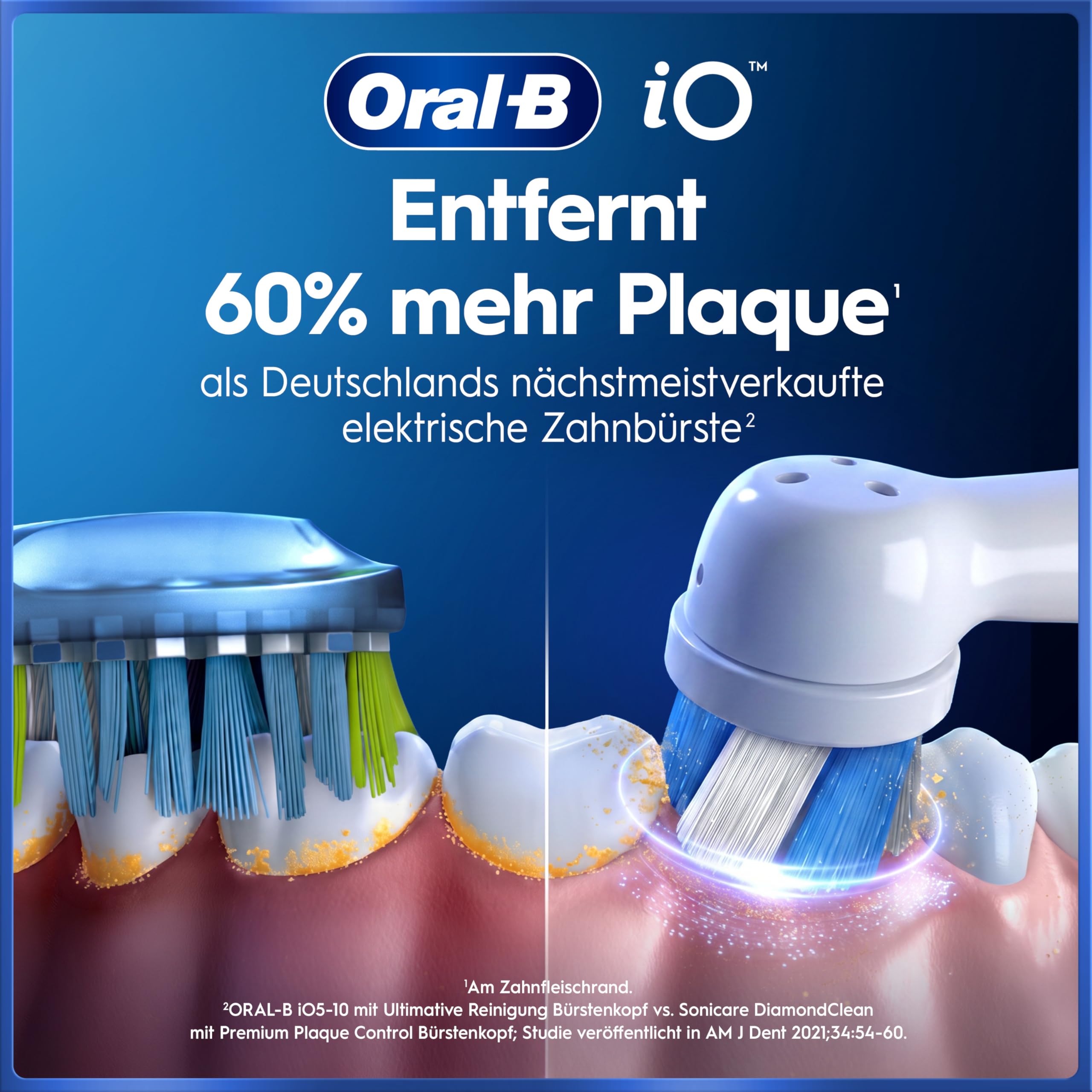 Oral-B iO Series 5 Elektrische Zahnbürste, Weiß | Inkl. 1 Aufsteckbürste, Reise-Etui, Electric Toothbrush mit 5 Putzmodi für Zahnpflege