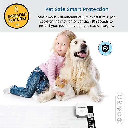 Miniatura 25 de SVD.PET Alfombrilla de entrenamiento para mascotas con probador, 60 x 12 pulgadas, almohadilla de choque para mascotas, perros y gatos, alfombrilla