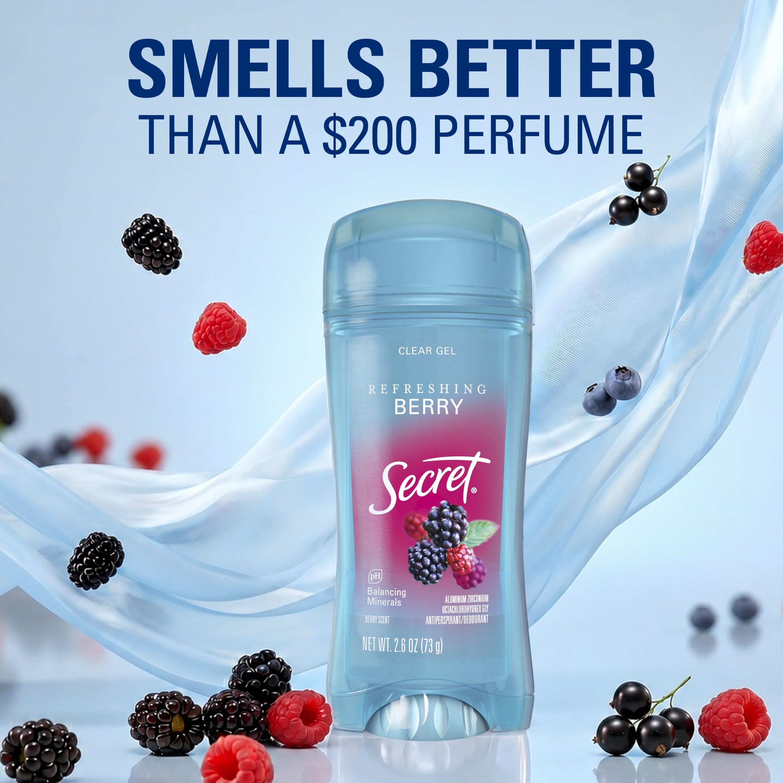 Secret Scent Expressions So Very Summerberry Clear Gel Antiperspirant/Dezodorant, 160ml (Pack of 2), So Very Summerberry, 150ml