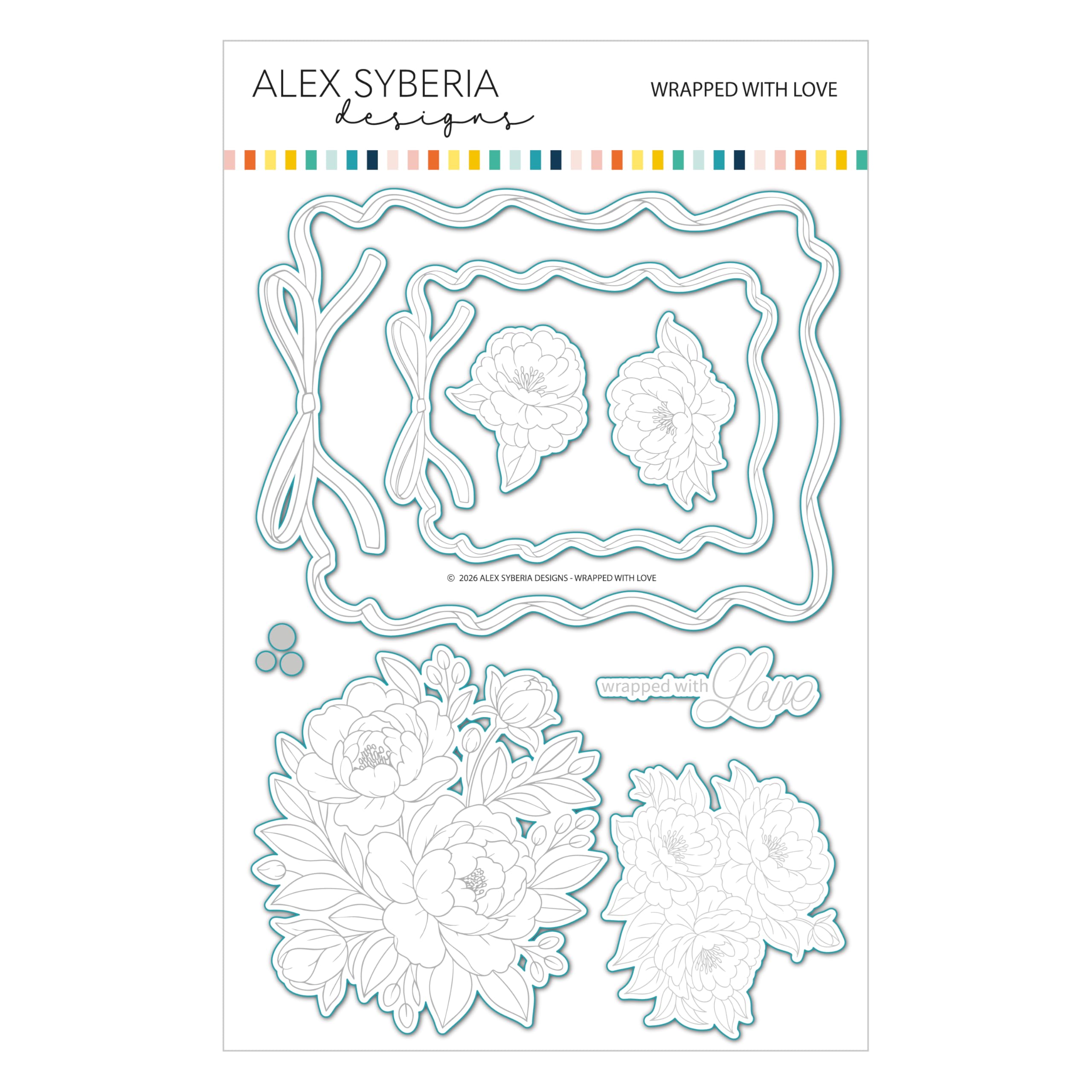 Alex Syberia Designs- with Love Sentiments Die Set