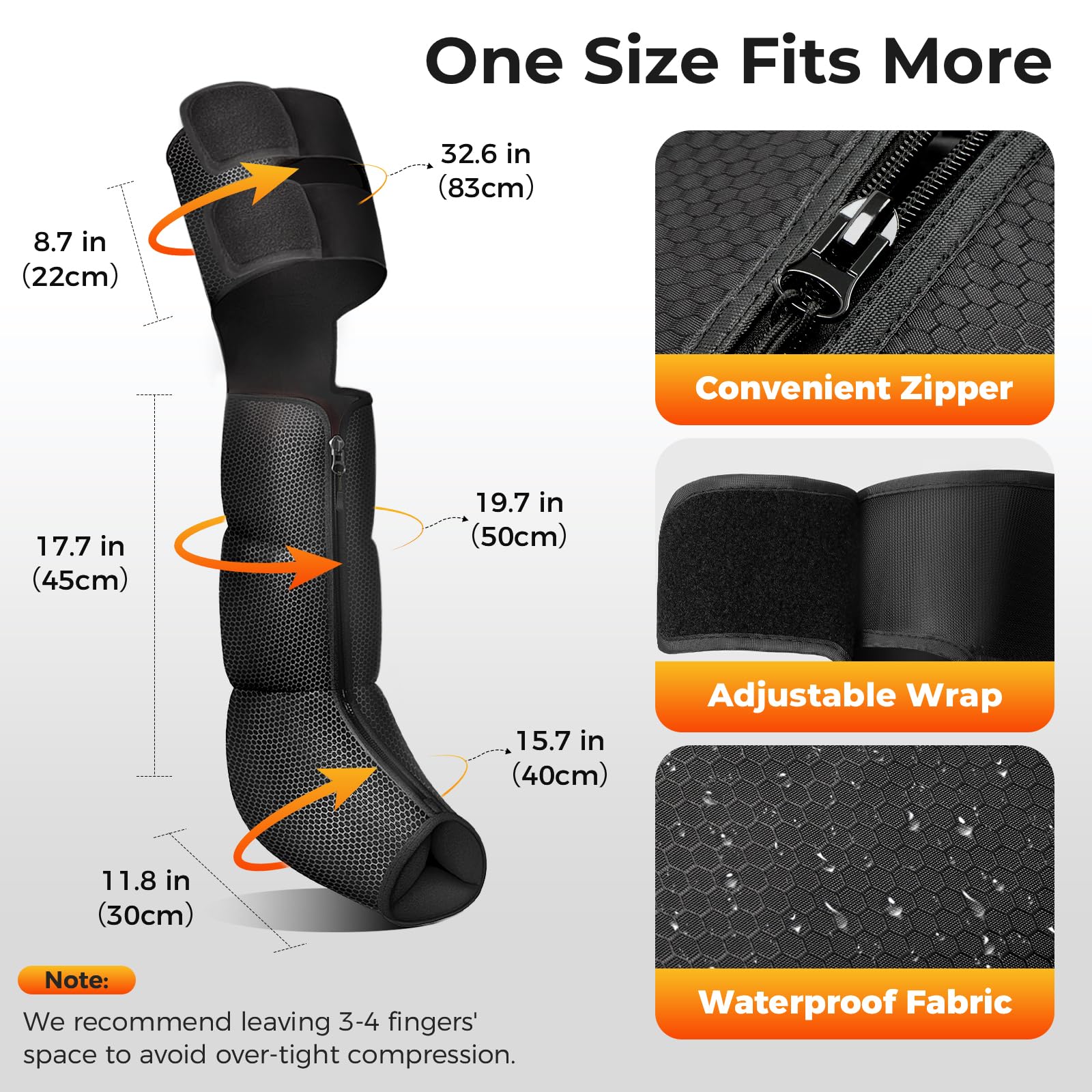 Nekteck Masajeador de piernas con función de calor para mejorar la circulación y aliviar el dolor. Masajeador de piernas con compresión de aire, 2 configuraciones de calor y 6 modos