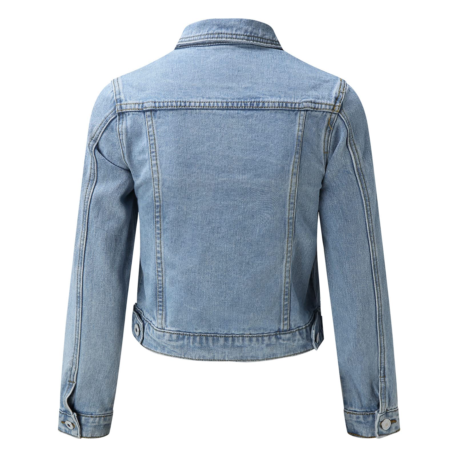 Generisch Chaqueta de entretiempo para mujer, primavera elegante, chaqueta vaquera para mujer, corta, elástica, chaqueta vaquera, chaqueta vaquera, ropa de calle, chaqueta informal con botones