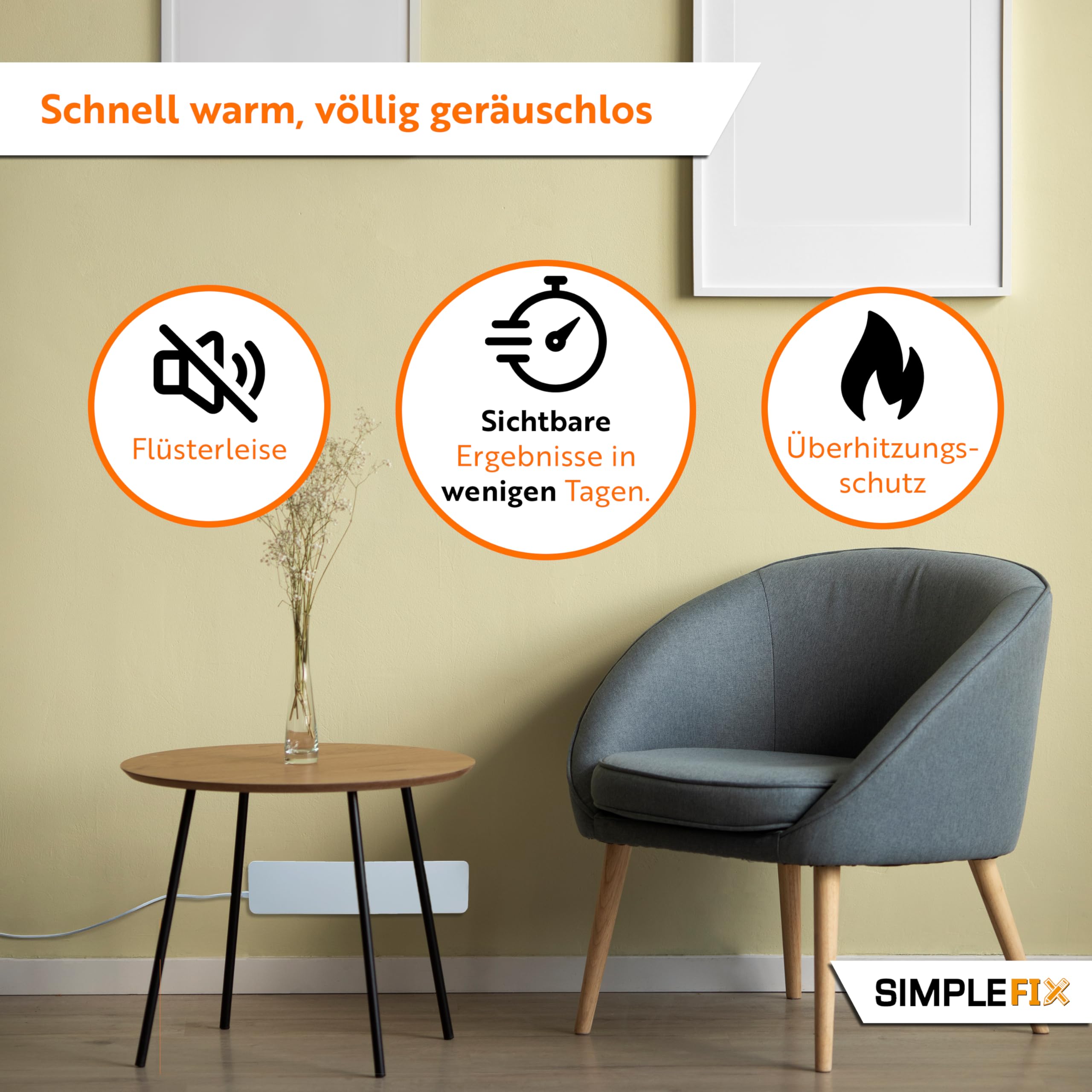 Schimmelentferner Wand & Bad, Duo Pack, Anti Schimmel Heizung, Infrarotheizung, Schimmelfrei ohne Chemie, Infrarot Wandheizung - 2 Stück