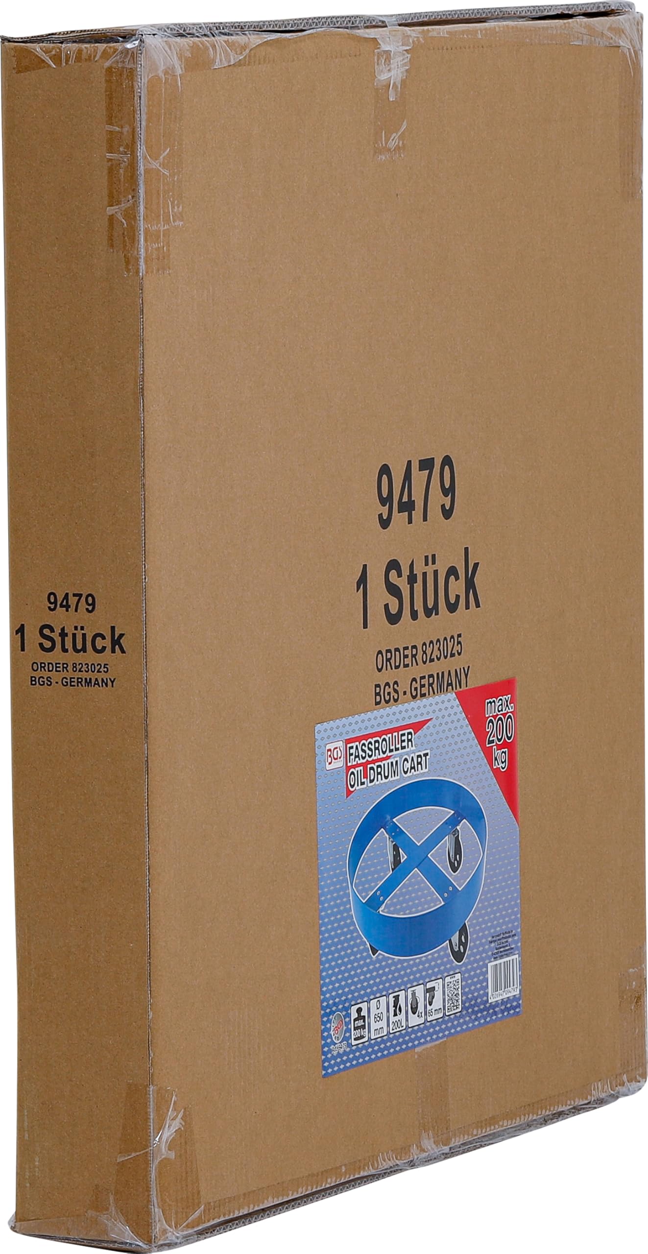 BGS 9479 | Fassroller | Standardgröße | für 200 - l - Fässer