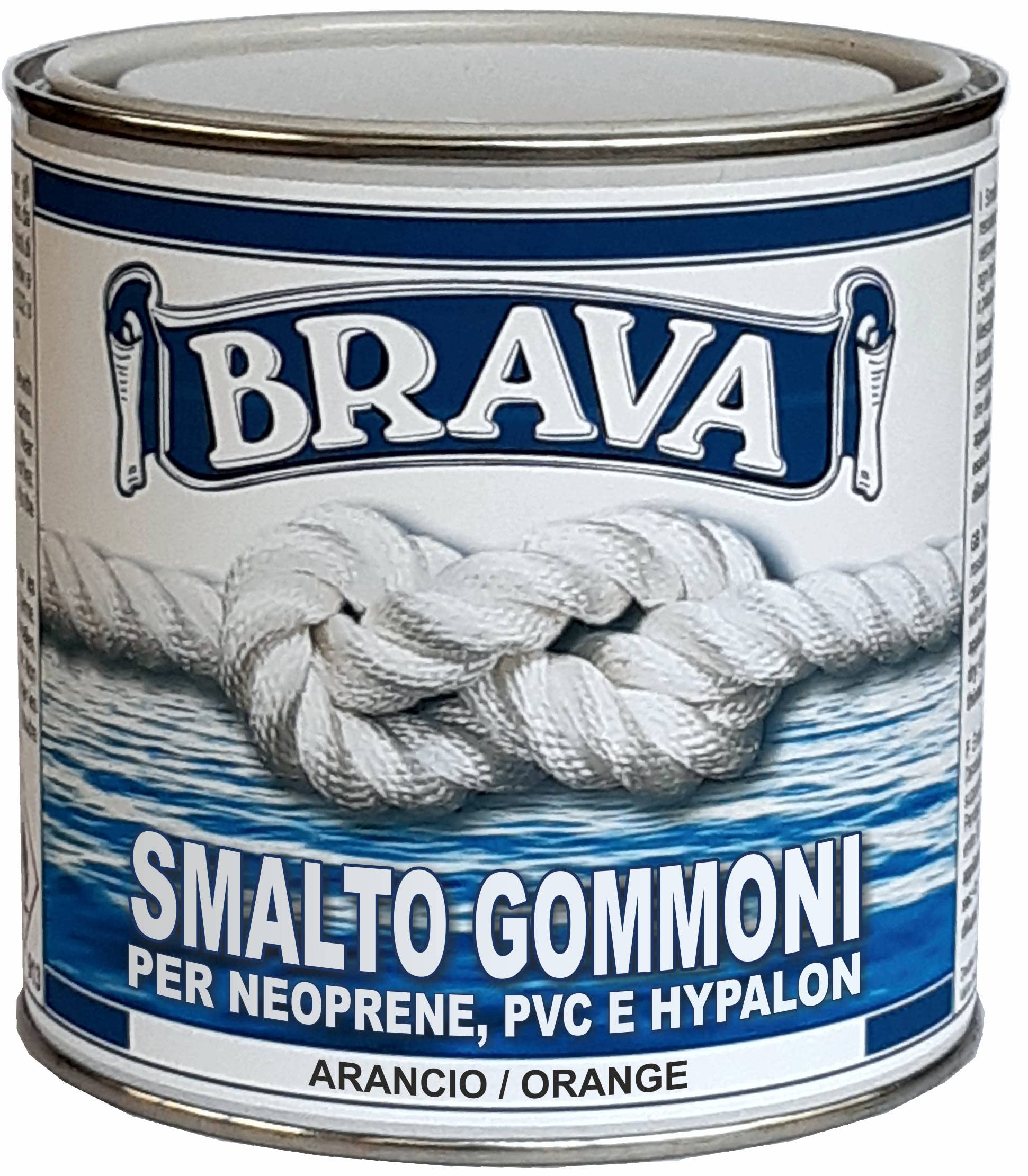 Brava GMA7 Smalto Gommoni, Arancio, 750 ml