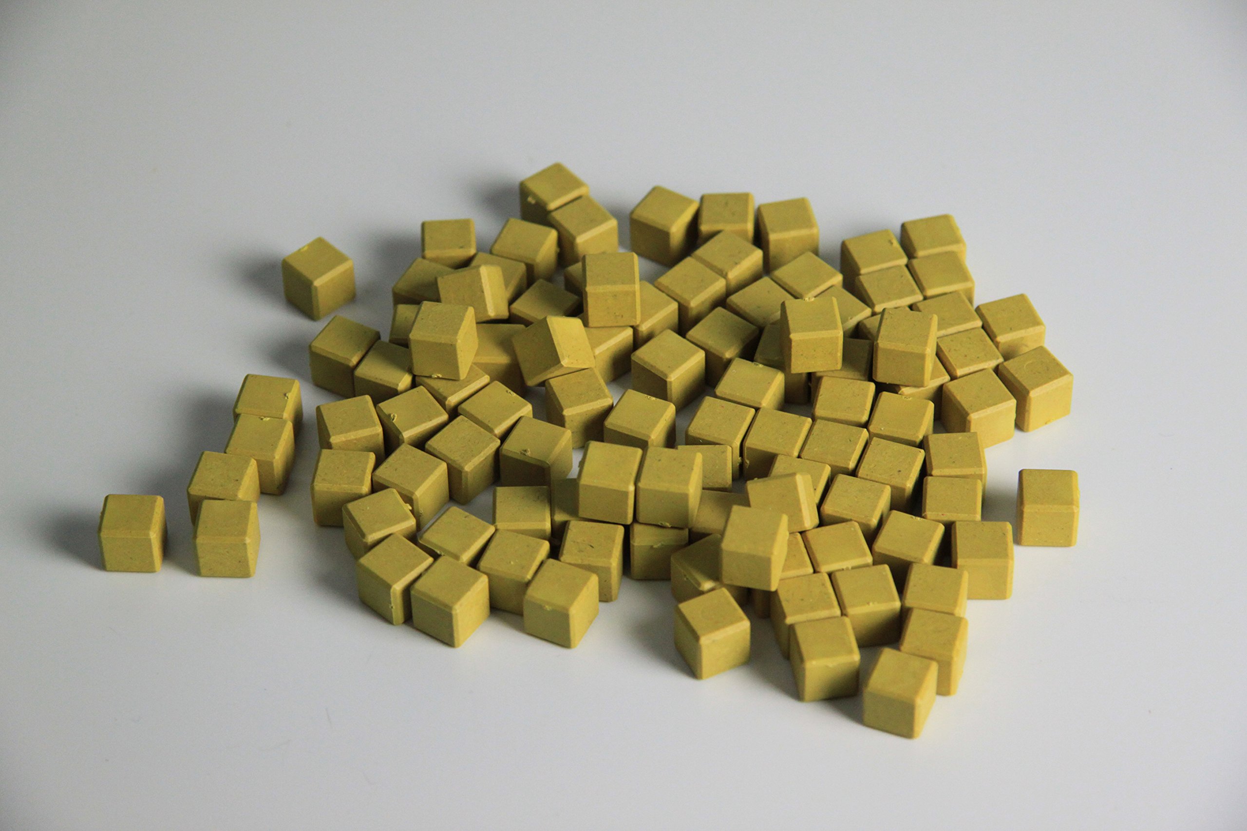WISSNER active learning Yellow Units 100 pieces, made Out of RE-Wood, In a Poly Bag, Multi-color - Image 2
