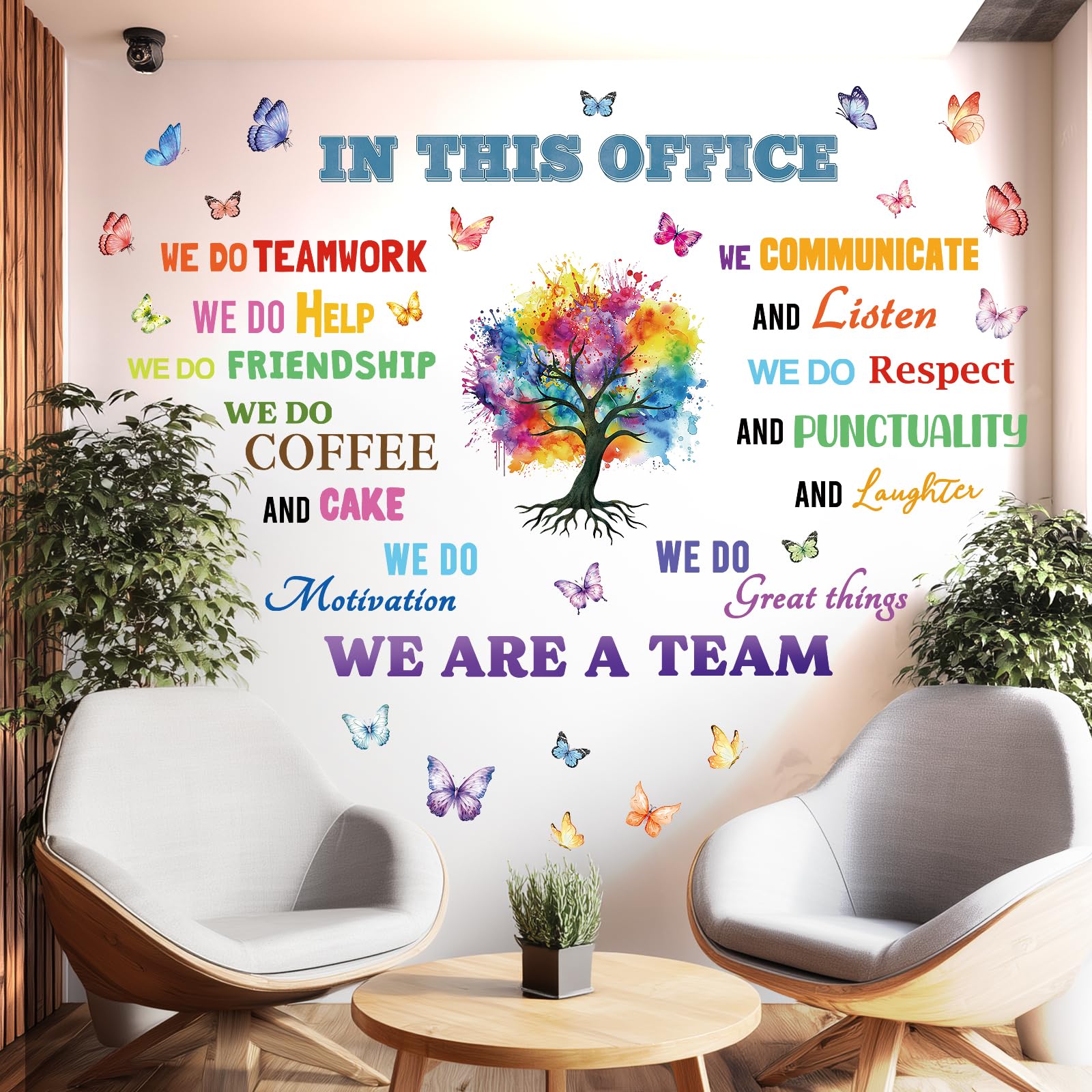 DECOWALL DS9-8086 Office Quotes Wall Stickers Decals Decor for Positive Sayings Peel and Stick Motivational Teamwork Company Art We are A Team Gift Classroom - Image 3