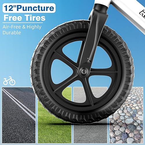 Miniatura 3 de Ridego 12 or 14 Inch Balance Bike for Kids 3-7 Year Old,Lightweight Kids Bike with Adjustable Seat, Push Bicycle with Air Rubber TiresRide-on Toys