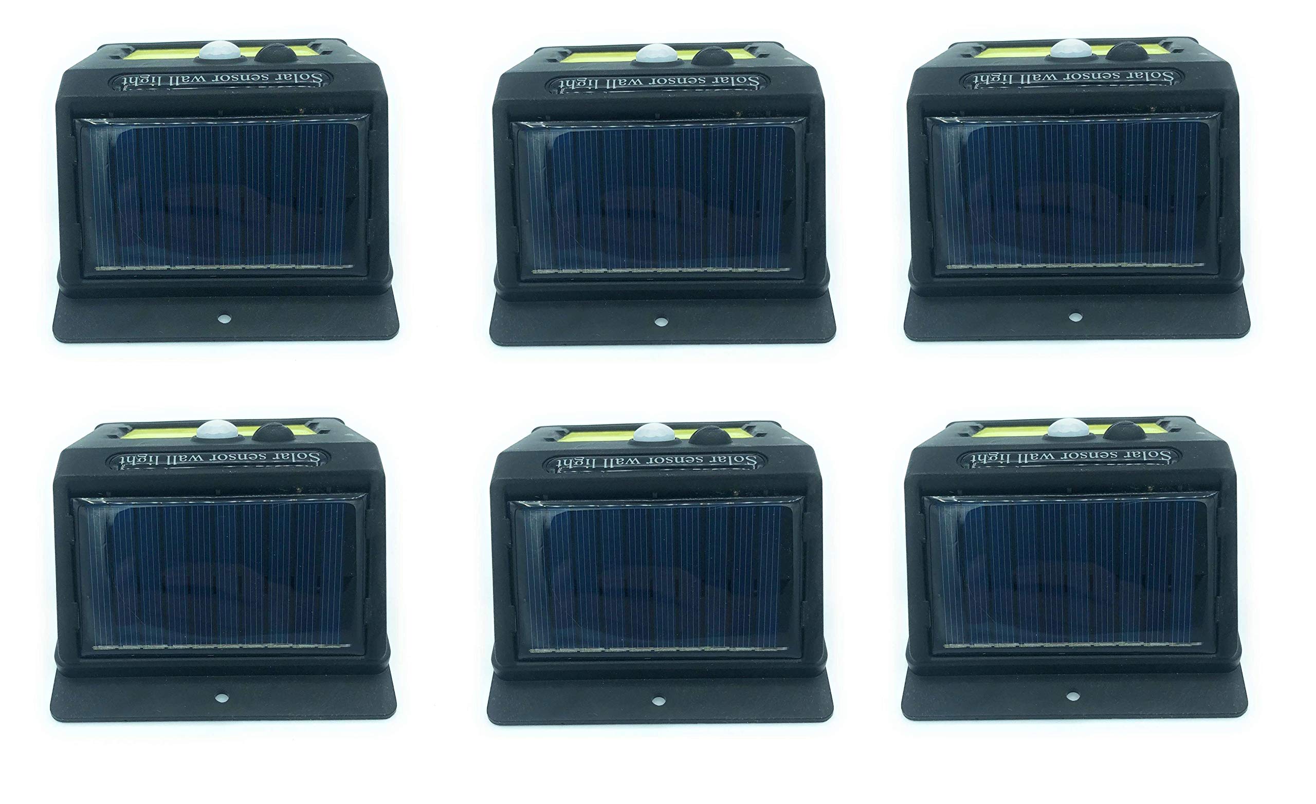 TEMPO DI SALDI Sei Faretti Da Esterno Ad Energia Solare Con 48 Led E Sensore Crepuscolare