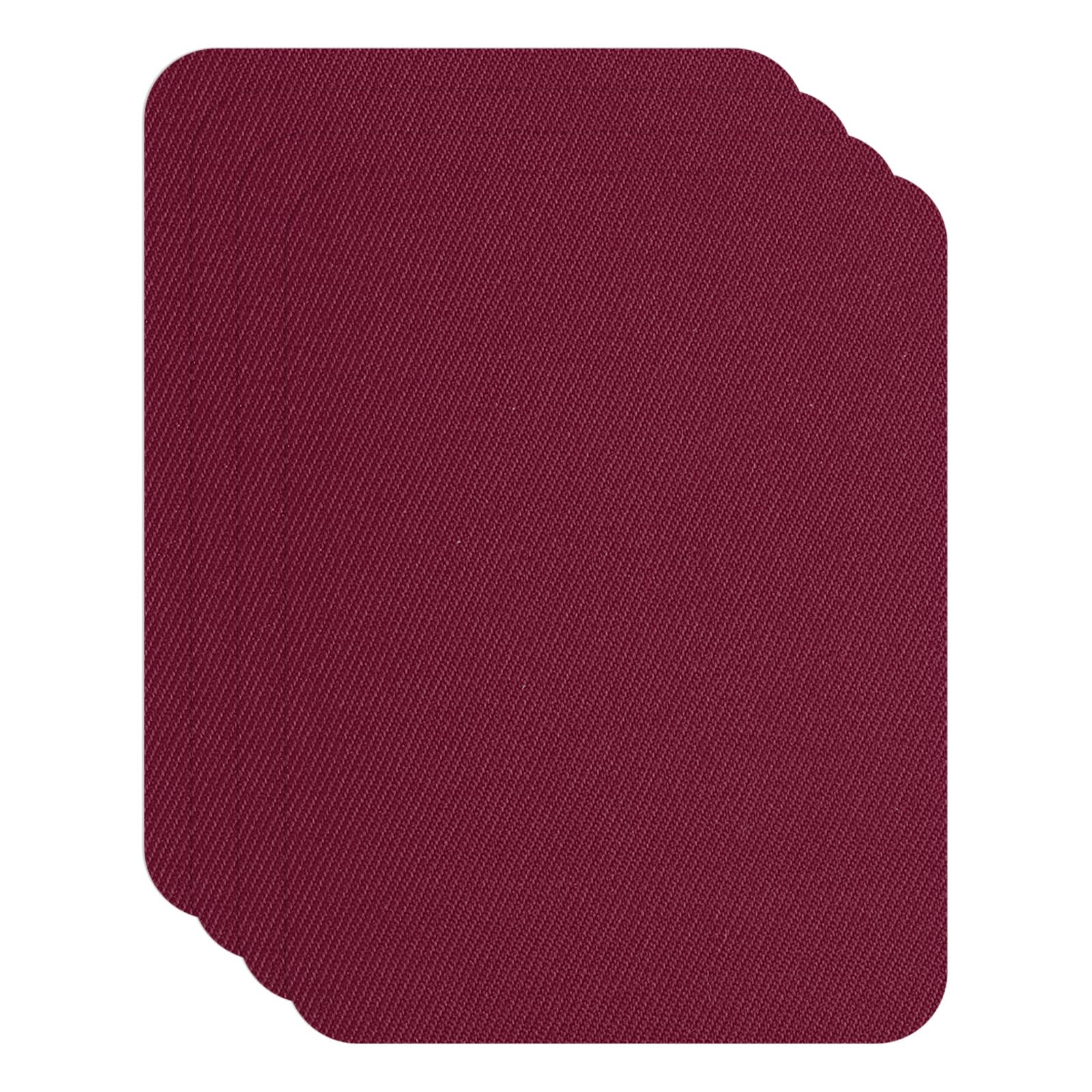 Down Jacket Repair Patches, 3.7 x 5 Inch Fit for Self Adhesive Fabric Repair Patch Pre-Cut Waterproof Fabric Patches for Jackets Clothing Tent Sleeping Bags (4 Pack, Burgundy)