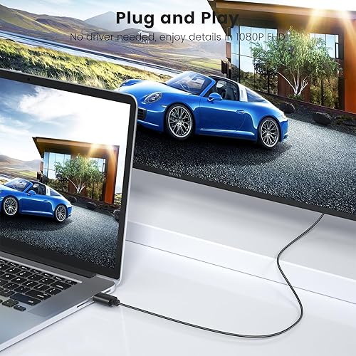 Miniatura 10 de FOINNEX Adaptador HDMI a VGA, convertidor HDMI a VGA macho a VGA hembra adaptador para computadora, computadora de escritorio, laptop, PC, monitor,