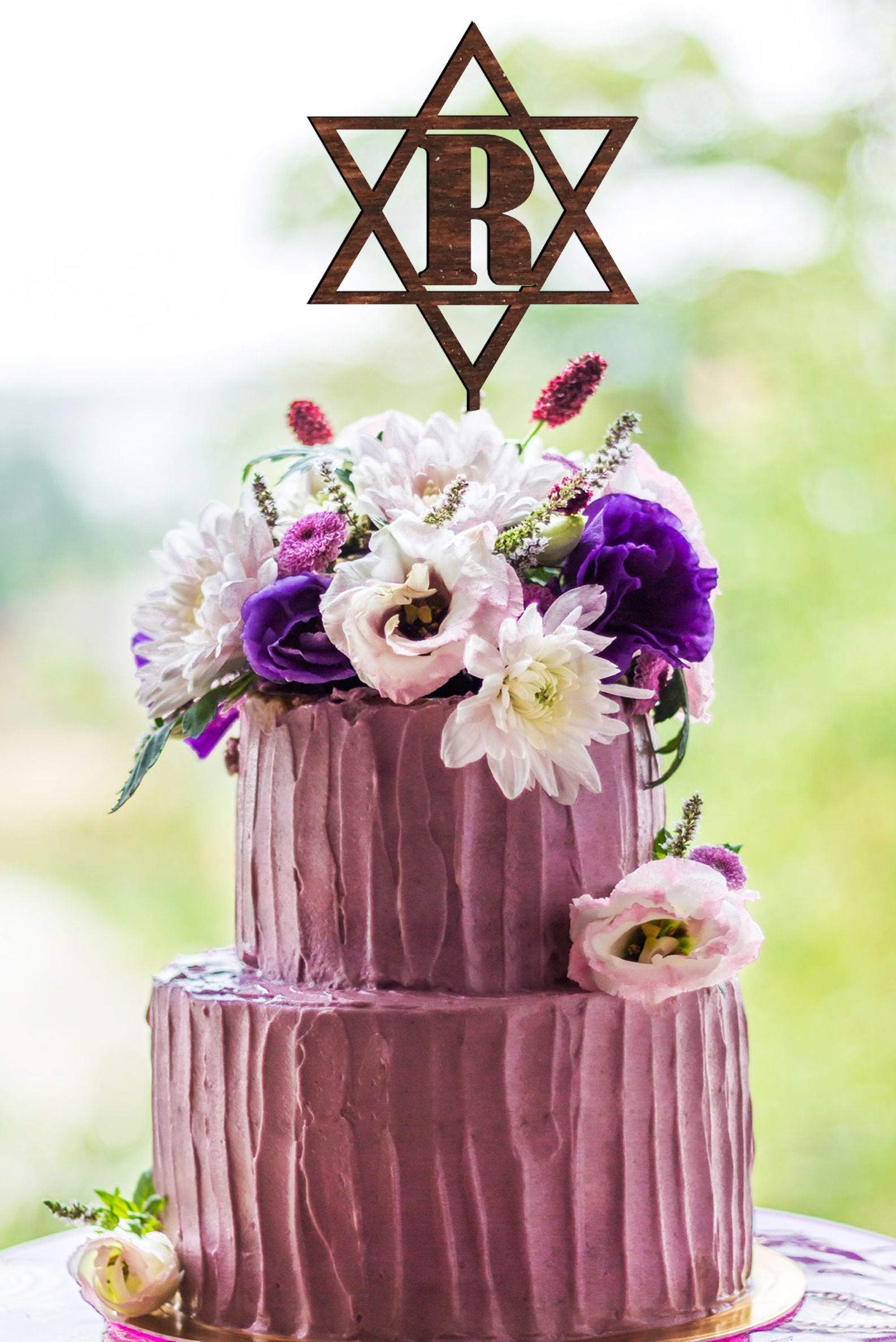 Buy R Cake Topper Letter R Initial Cake Topper Cake Toppers Single Letters Natural Wood Monogram