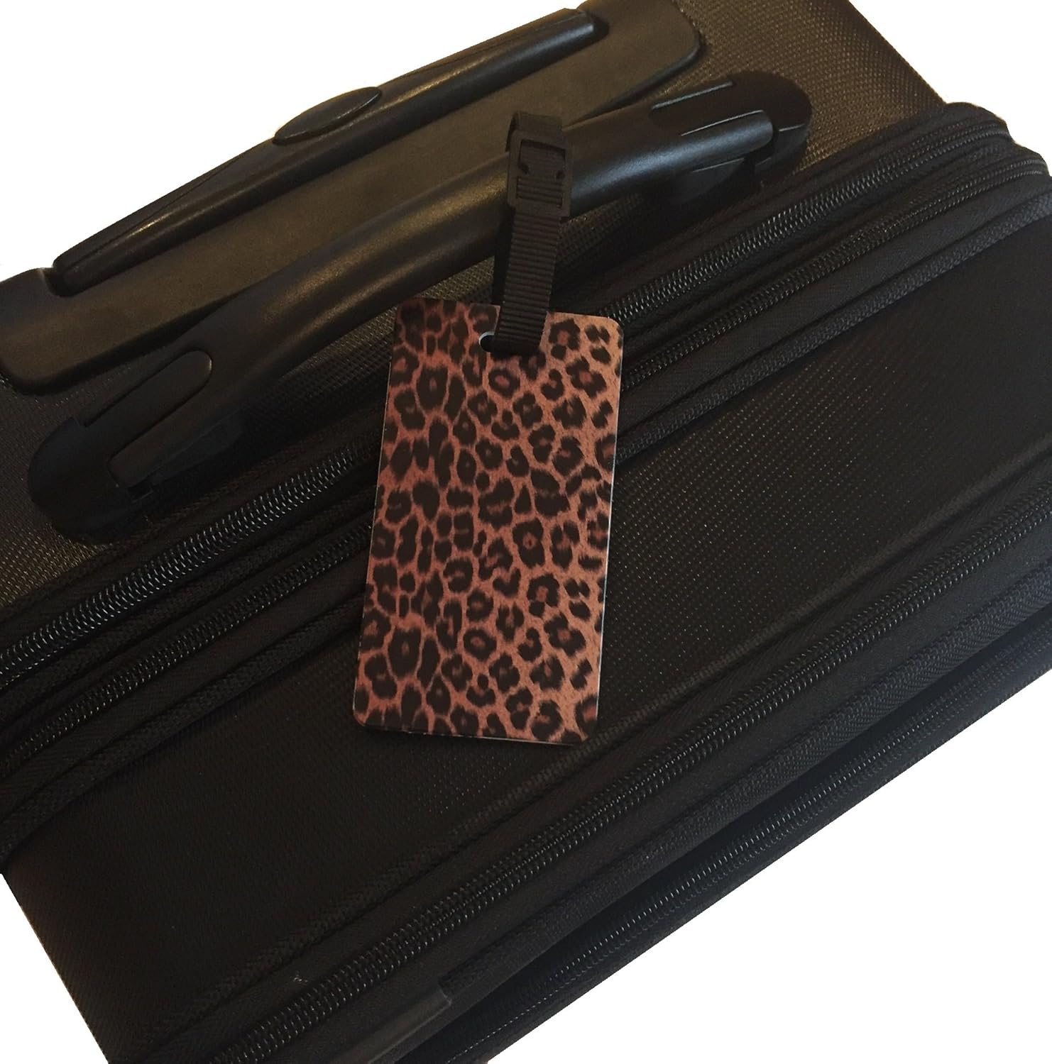  | Nicole Miller 2-Pack Luggage Tags for Suitcases - Travel ID Identification Labels Set for Bags & Baggage (Zebra & Leopard Print) | Luggage Tags