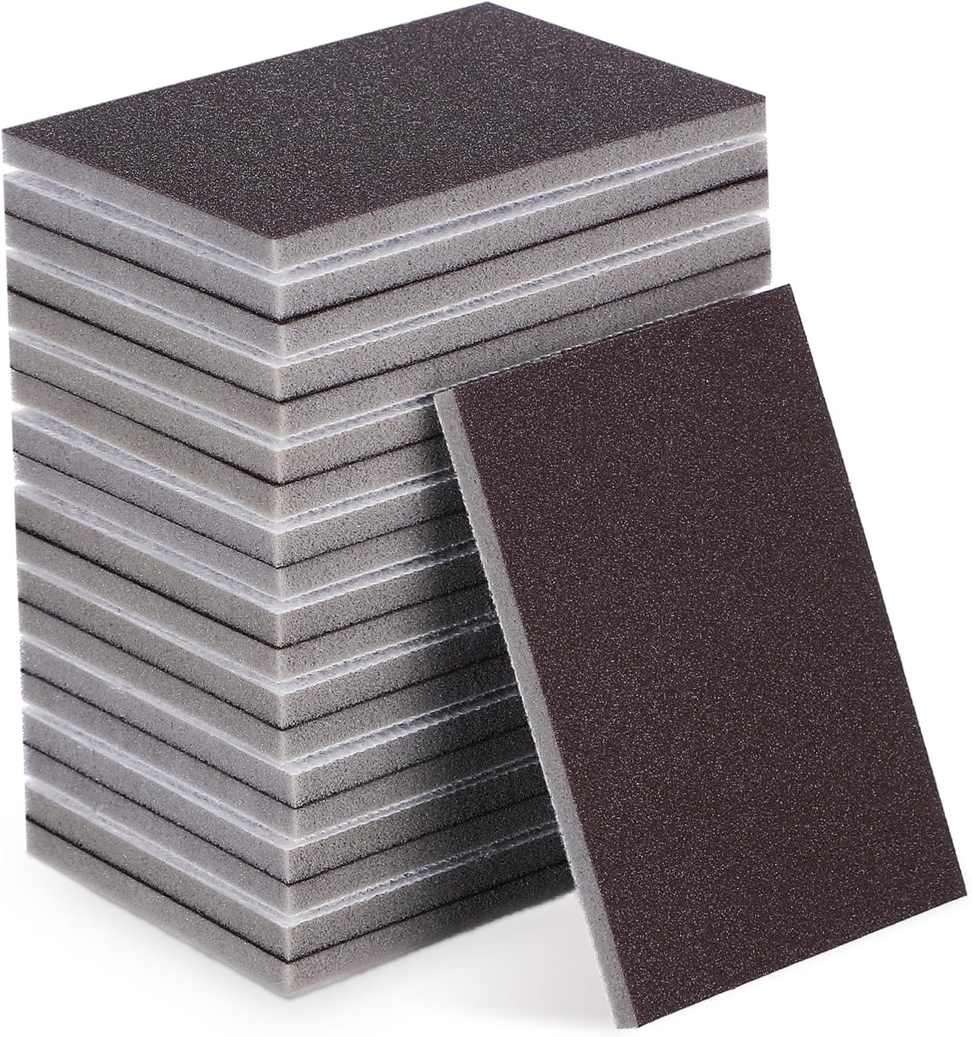 20pcs Fine Grit Sandpaper Sanding Sponge Block Sandpaper for Wood Polishing
