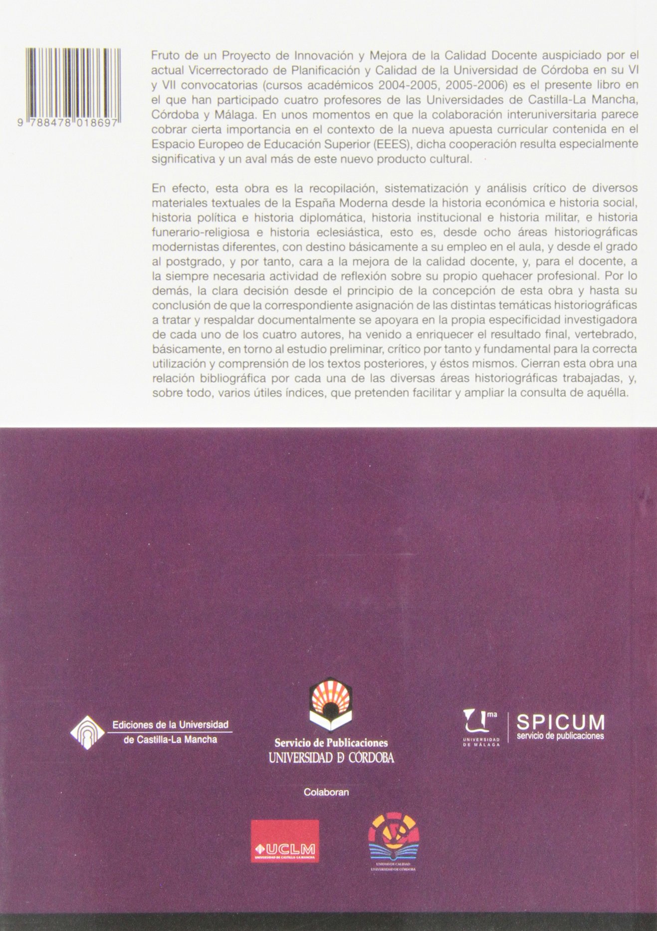 Recuperar la Historia. Recuperar la Memoria. Edición crítica de textos para el aprendizaje de Historia Moderna (SIN COLECCION)