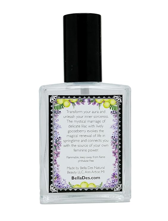 Lilac and Gooseberry Perfume Spray | 2 ounce Glass Bottle | Yennefer's Perfume | Phthalate Free Fragrance | Scent of a Sorceress