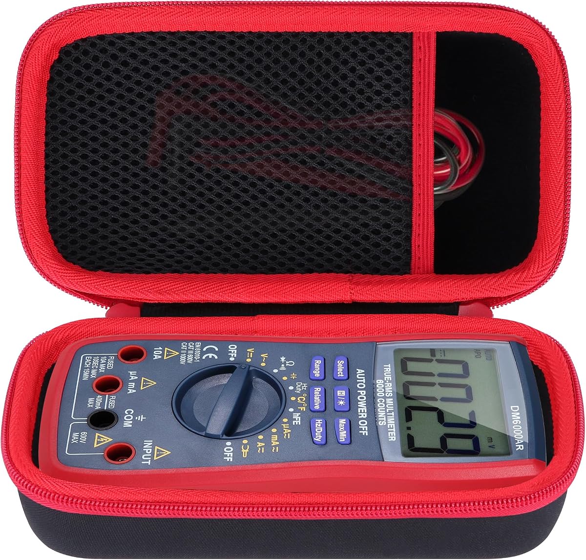 Case Compatible with AstroAI Digital Multimeter TRMS 6000 Counts | Lightweight Carry, Secure Storage, Convenient Zipper, Soft Interior