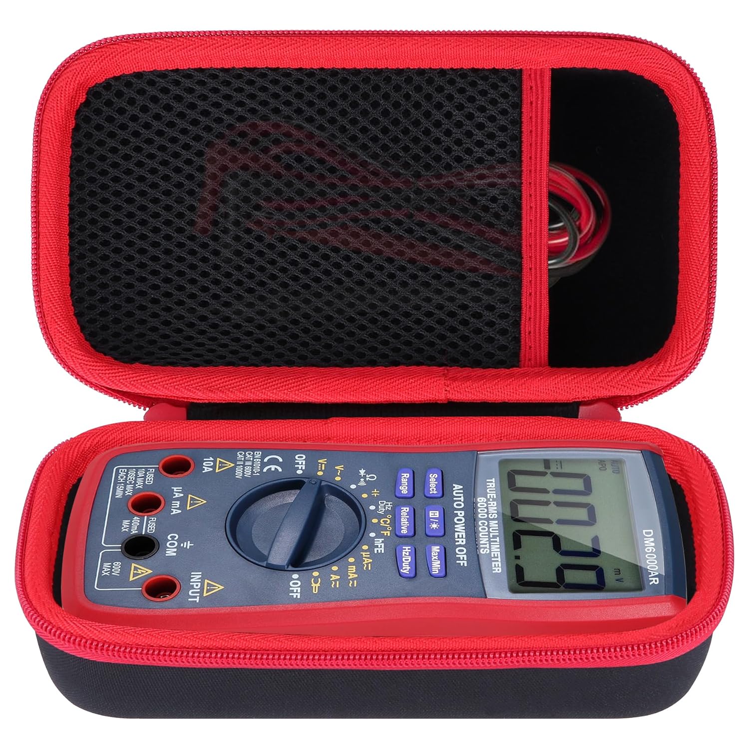 Storage Case Compatible with AstroAI Digital Multimeter Analyzer TRMS 6000 Counts Volt Meter Ohmmeter Auto-Ranging Tester