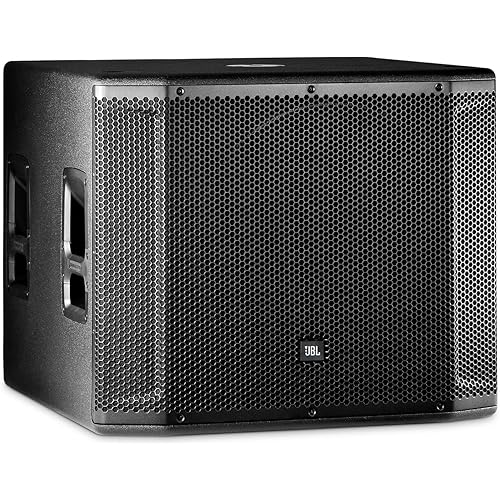 JBL Professional SRX818SP Portable, Active, Amplified, Powered 18 Inch Subwoofer System. 1000 Watt Peak Crown Amplifier. DJ, PA, Stage. Black