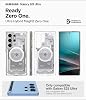 Spigen Ultra Hybrid MagFit Case for Samsung Galaxy S25 Ultra Compatible with MagSafe Zero One White