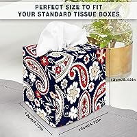 Vista 99 de Tissue Box Cover Square Decorative Tissue Box Holder Cute Funny Cube Tissue Case Cover-Alpaca Tissue Box Cover