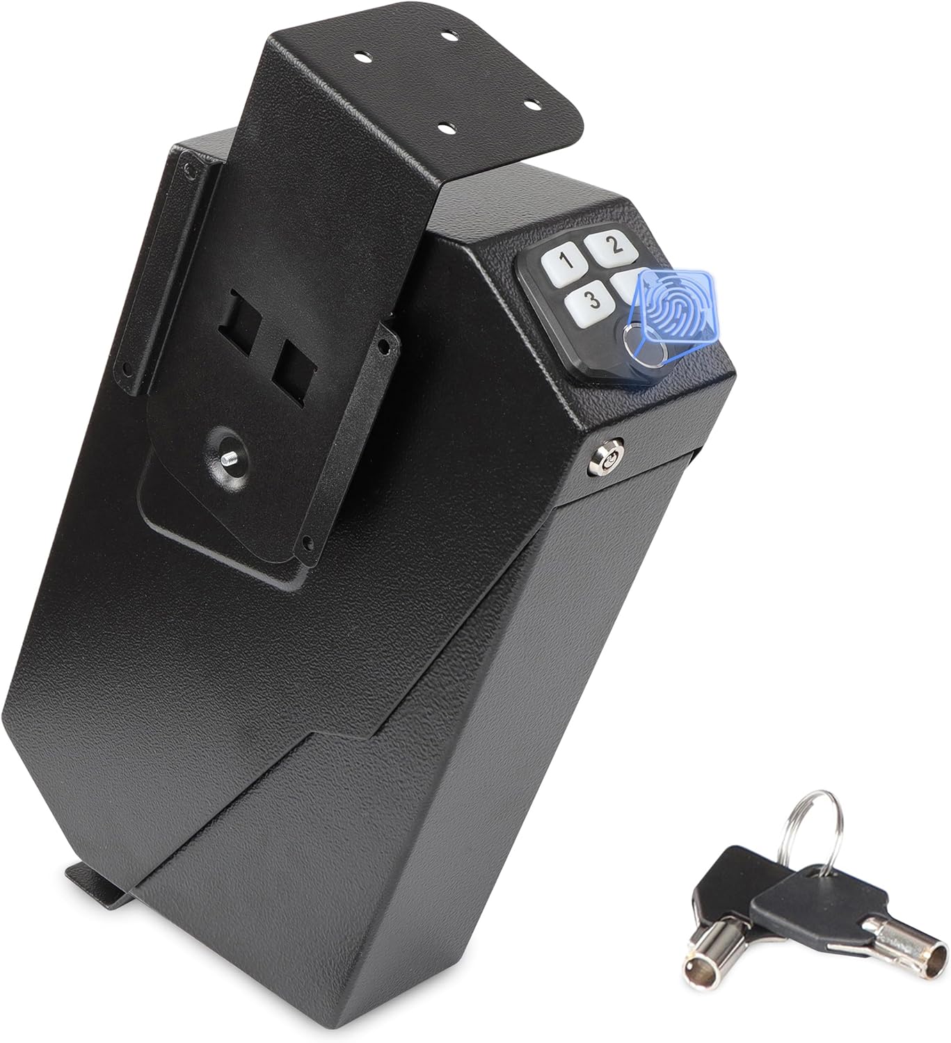 Tactical45 Passcode Protected Quick Access Bedside Gun Safe for Pistols - Biometric Gun Safe for Handgun - Hidden Gun Storage Single Firearm Safe