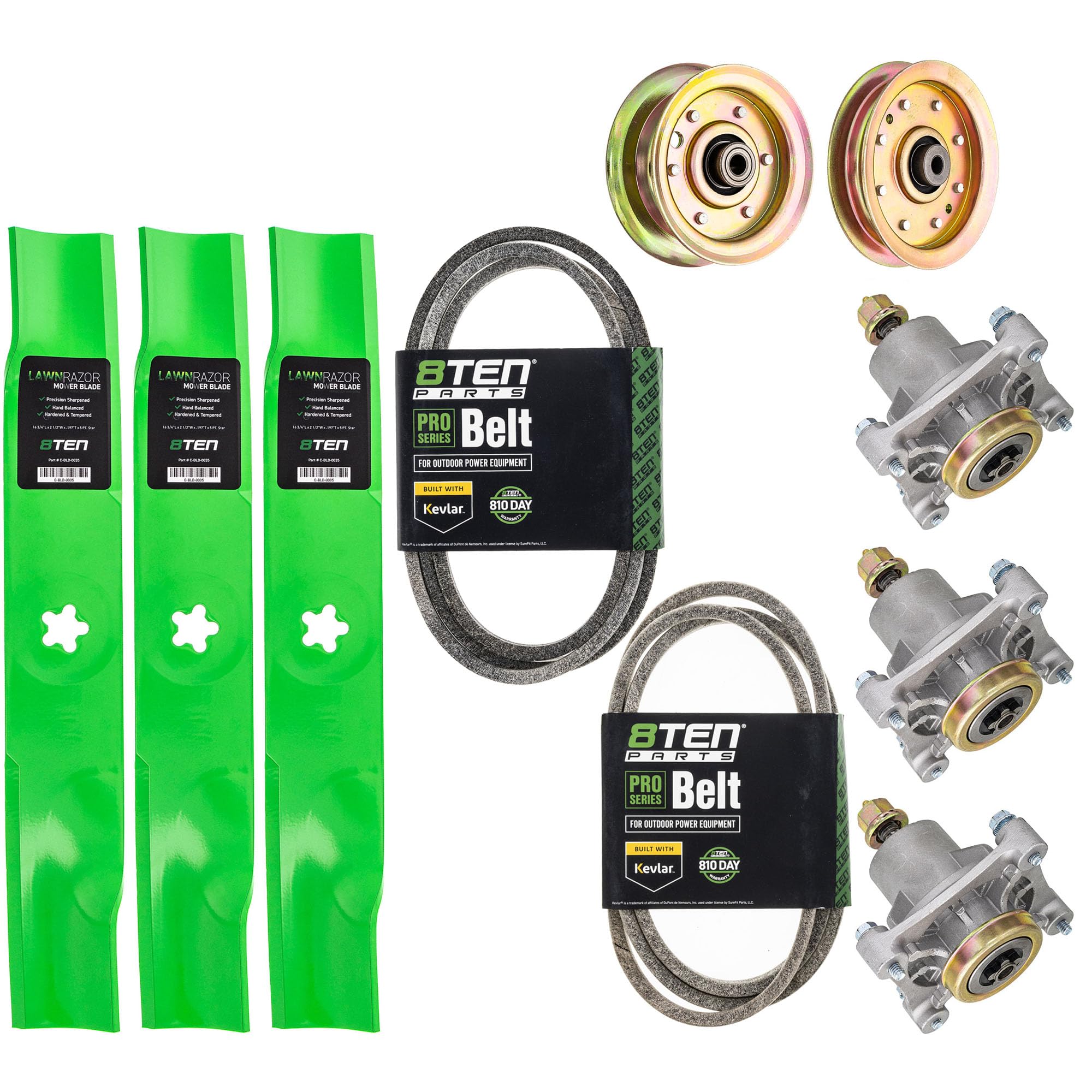 Amazon.com : 8TEN Blade Spindle Belt Idler Rebuild Kit for