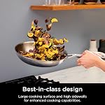 Ninja EverClad Stainless Steel Cookware 7 Piece Pots & Pans Set, Cookware Set, All Stovetops & Induction, Oven Safe to 600°F, Tri-Ply Commercial-Grade, C99007