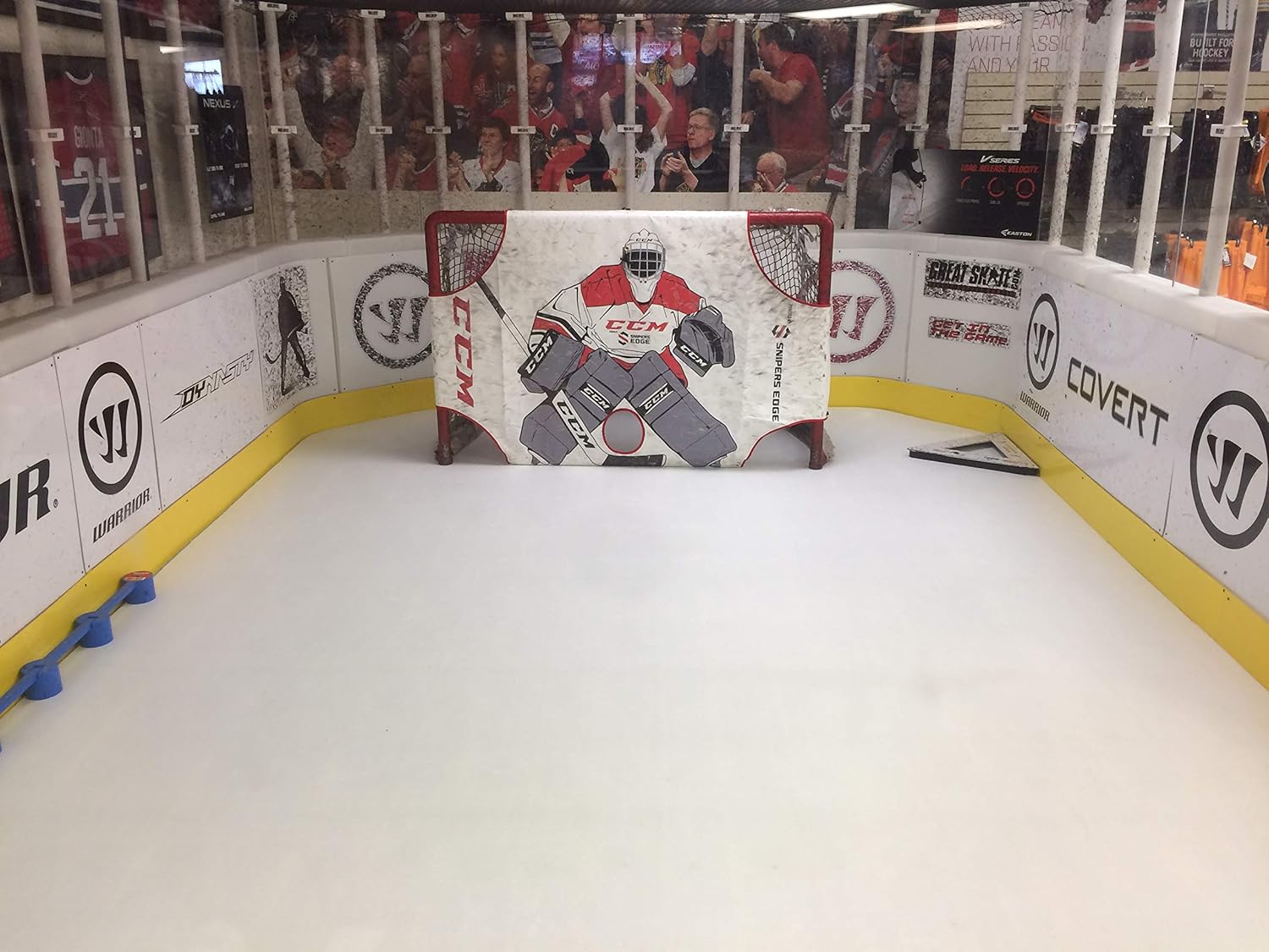 Skate Anytime - Goalie Value Package - Synthetic Ice for Hockey - Skateable Artificial Ice Tiles - Expandable - European Technology