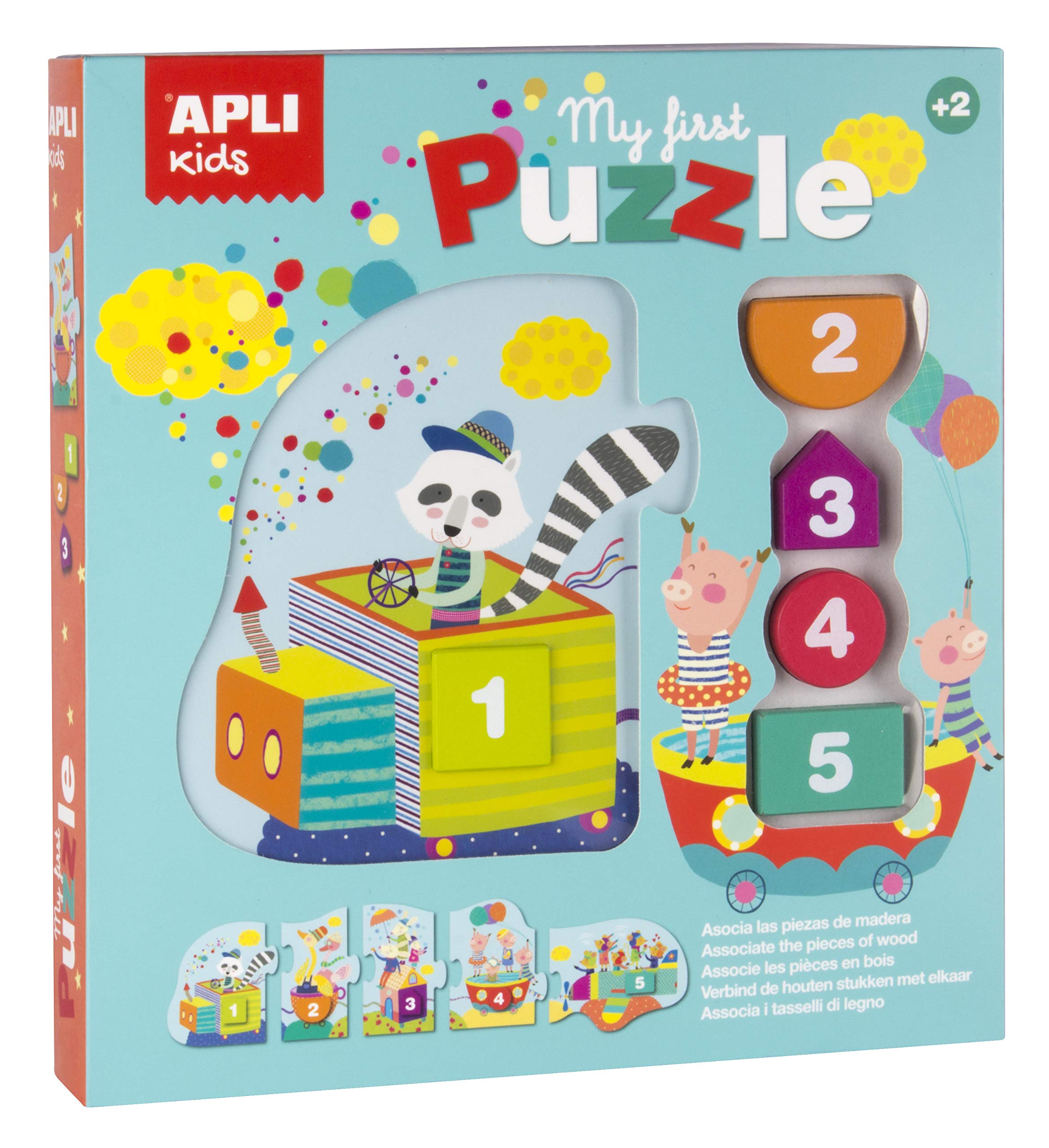 APLI Kids Puzzle 'Wald Mit Schichten' – Mit Rahmen, Pädagogisch Wertvoll