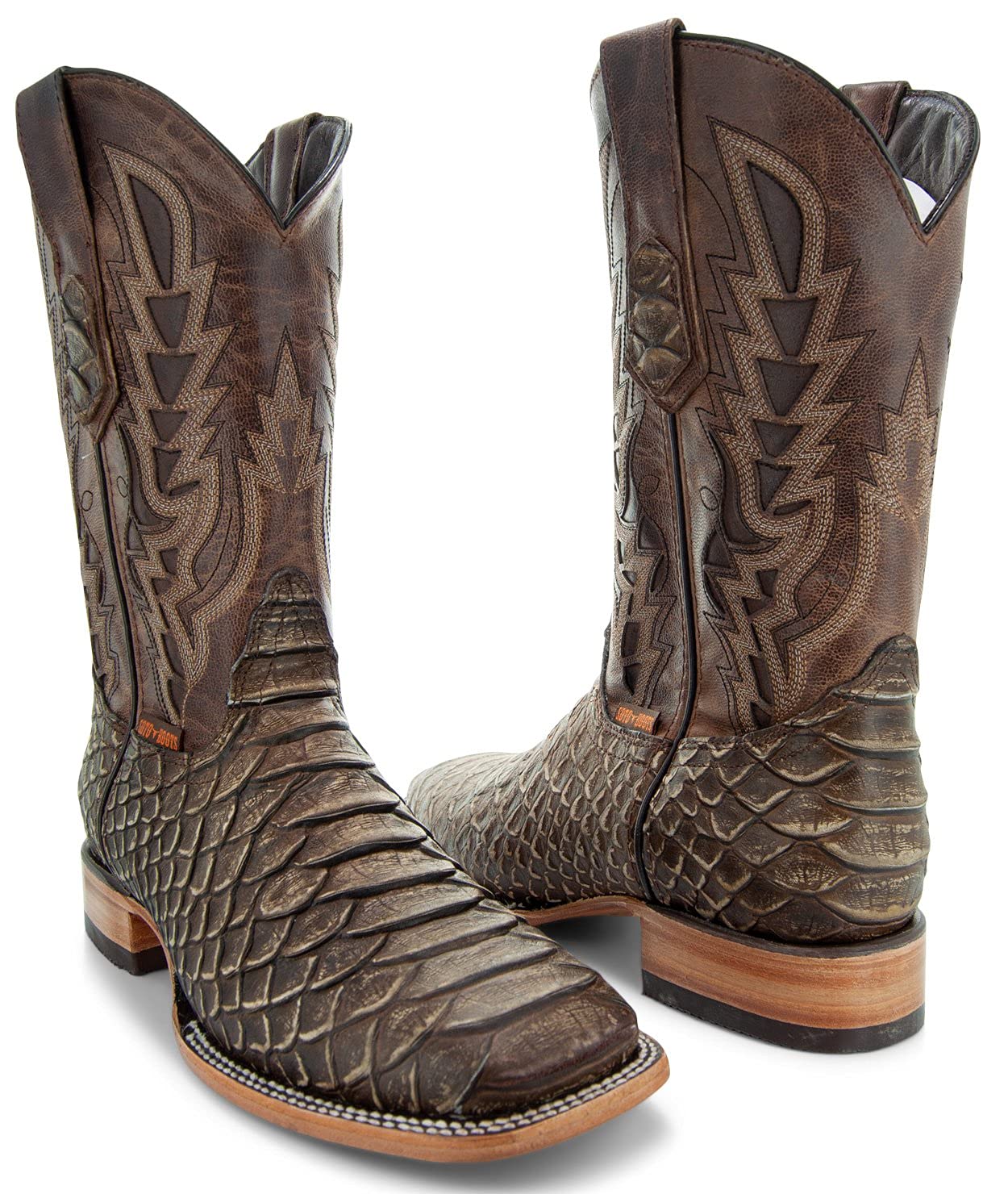 Soto Boots Mens Python Print Boots H50032