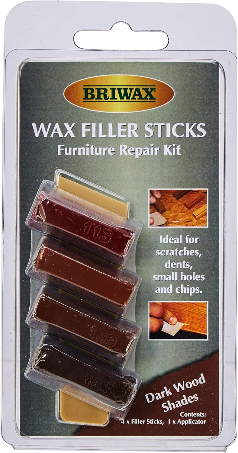 Briwax Wax Filler Sticks Dark Wood Shades (Pack 4)