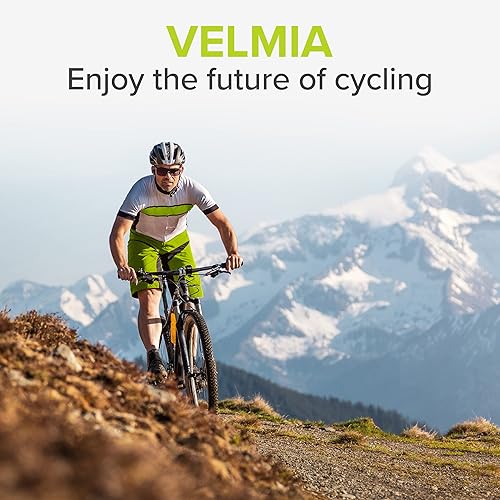 Miniatura 8 de VELMIA Cojín de asiento de bicicleta hecho de cómoda espuma viscoelástica I funda de asiento de bicicleta para hombres y mujeres con funda