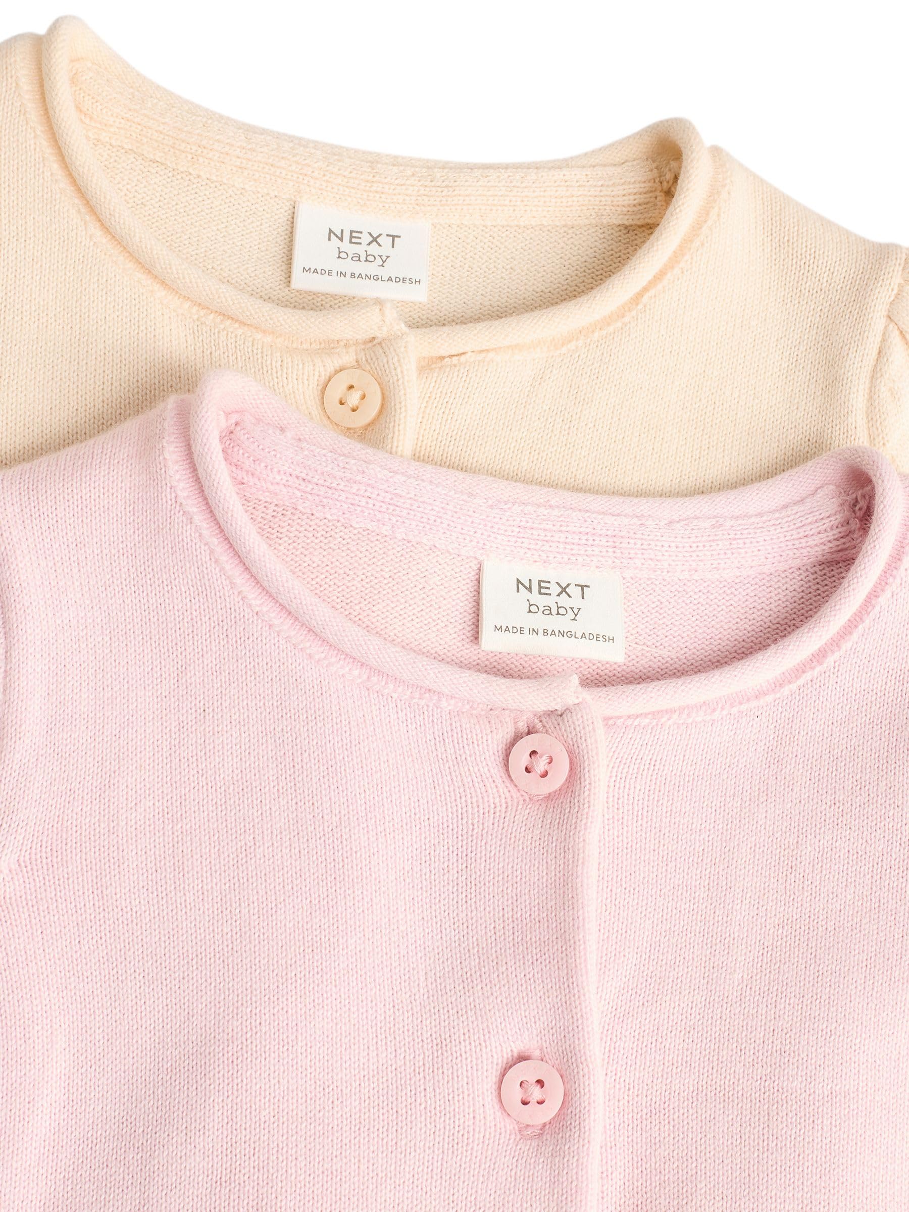 NEXT Bébé Fille Cardigan 100% Coton, Lot de 2