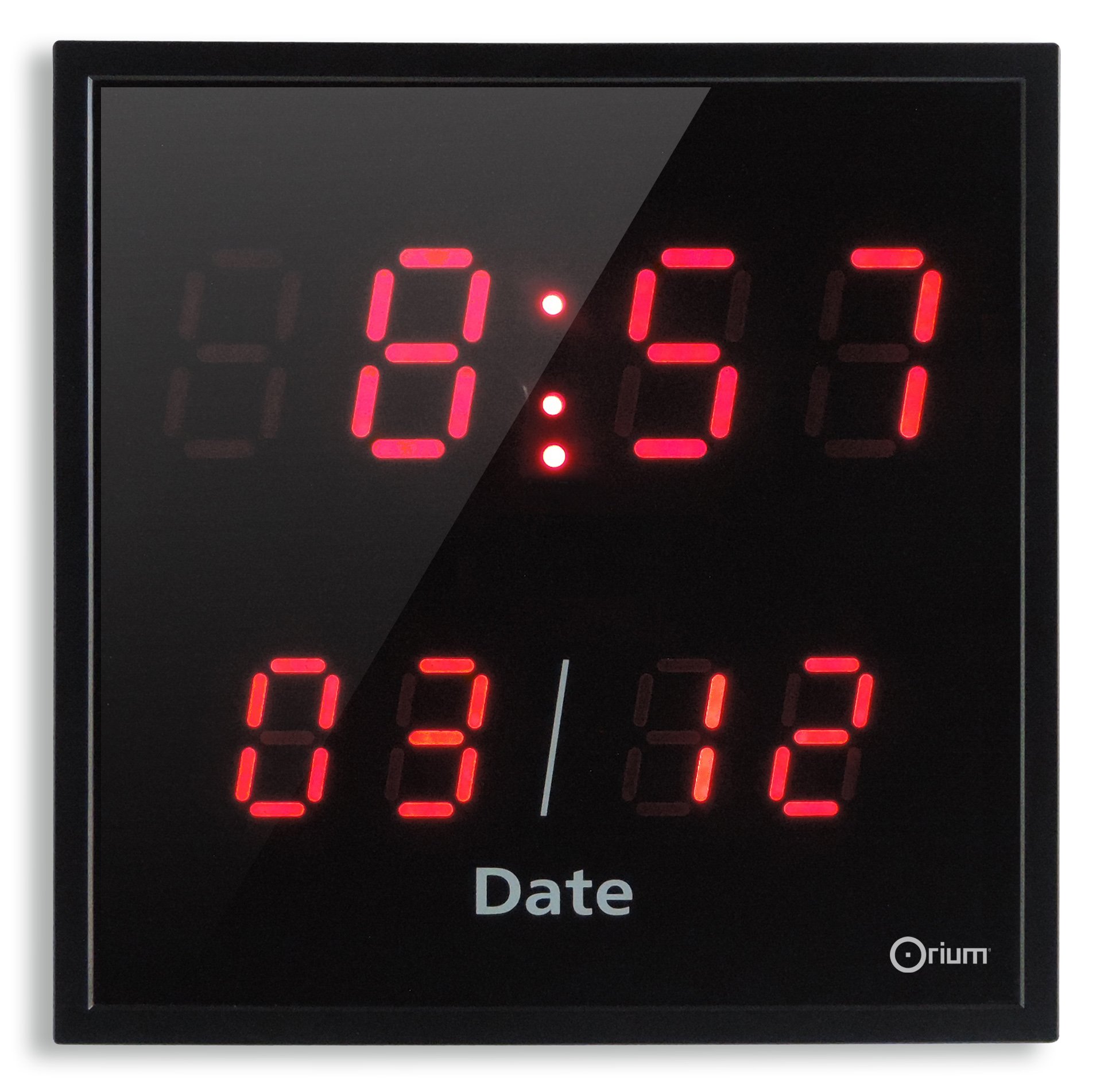Orium Horloge LED Date - Rouge